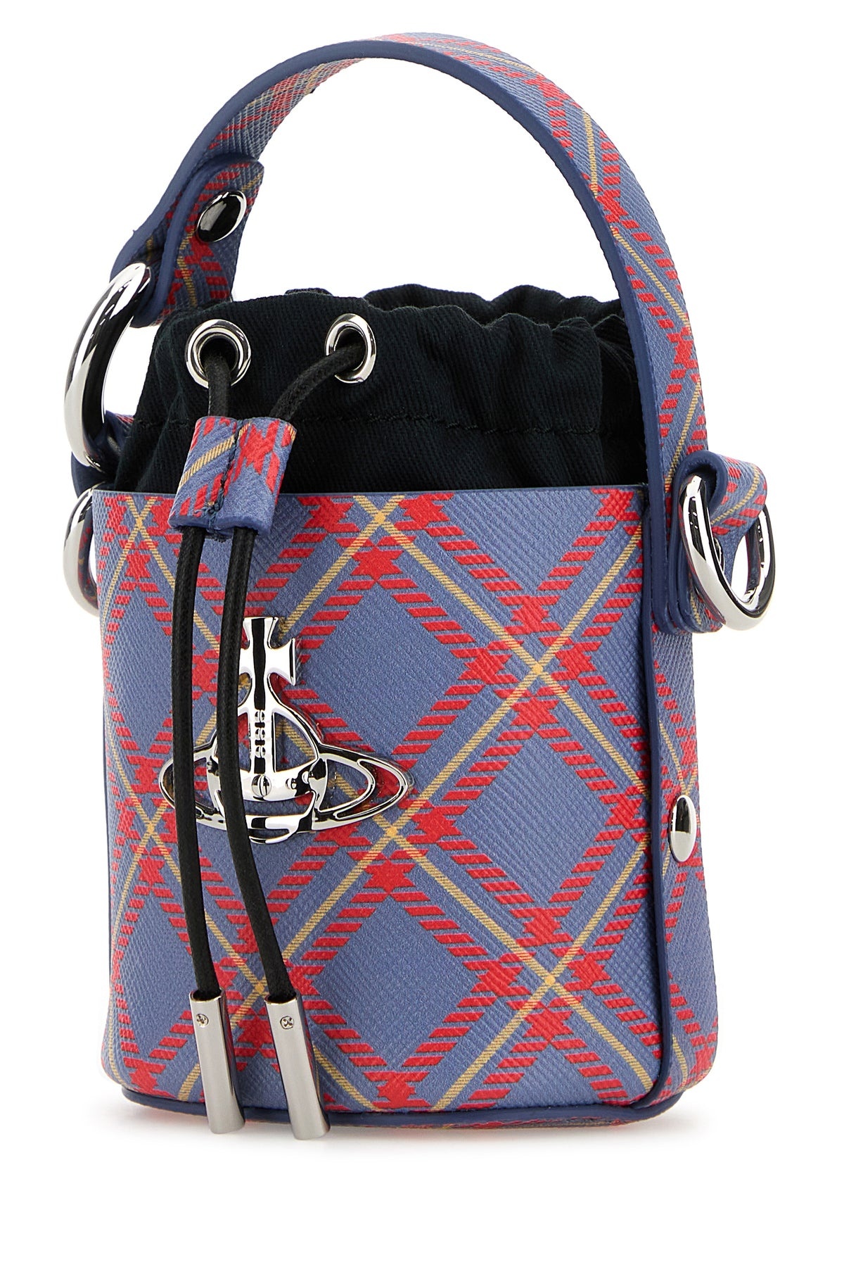 Printed synthetic leather mini Daisy bucket bag - 2