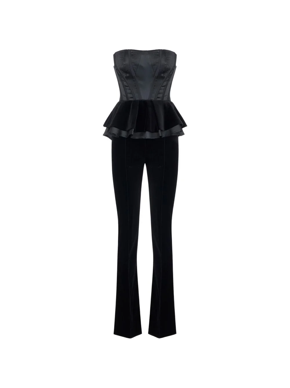 gazar and velvet jumpsuit - 1