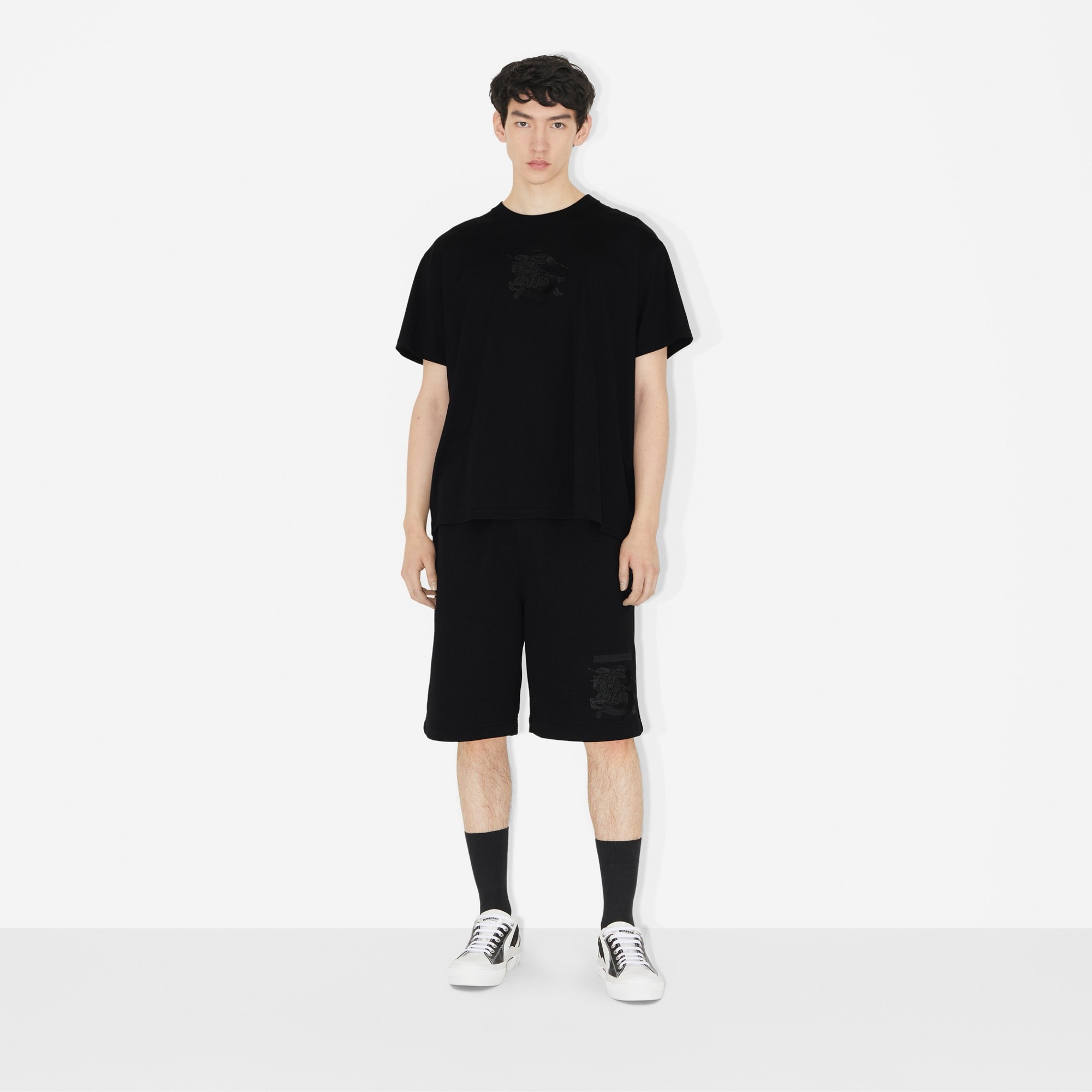 Vintage Check Cotton, Mesh and Leather Sneakers - 6