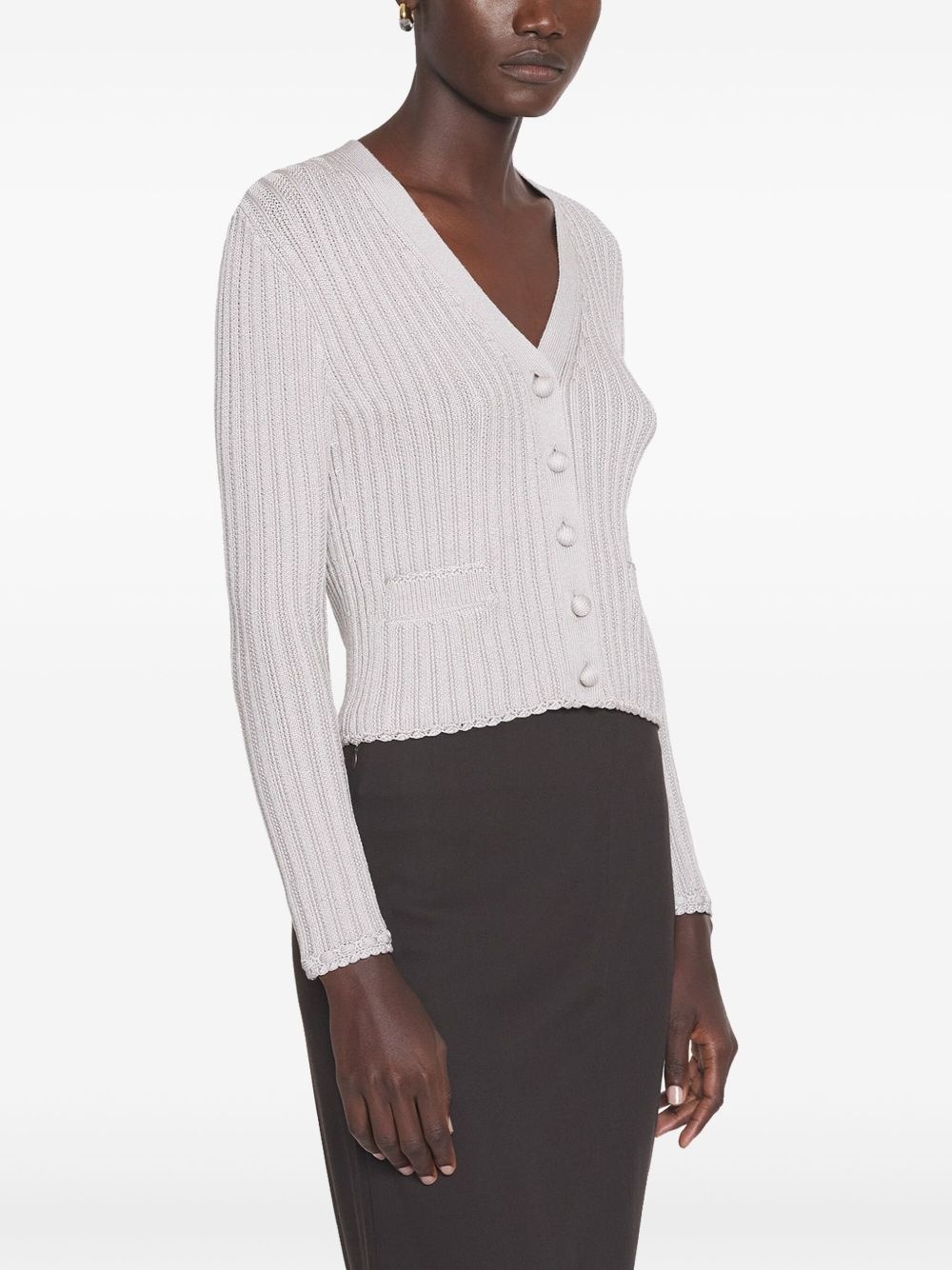 V-neck cardigan - 3