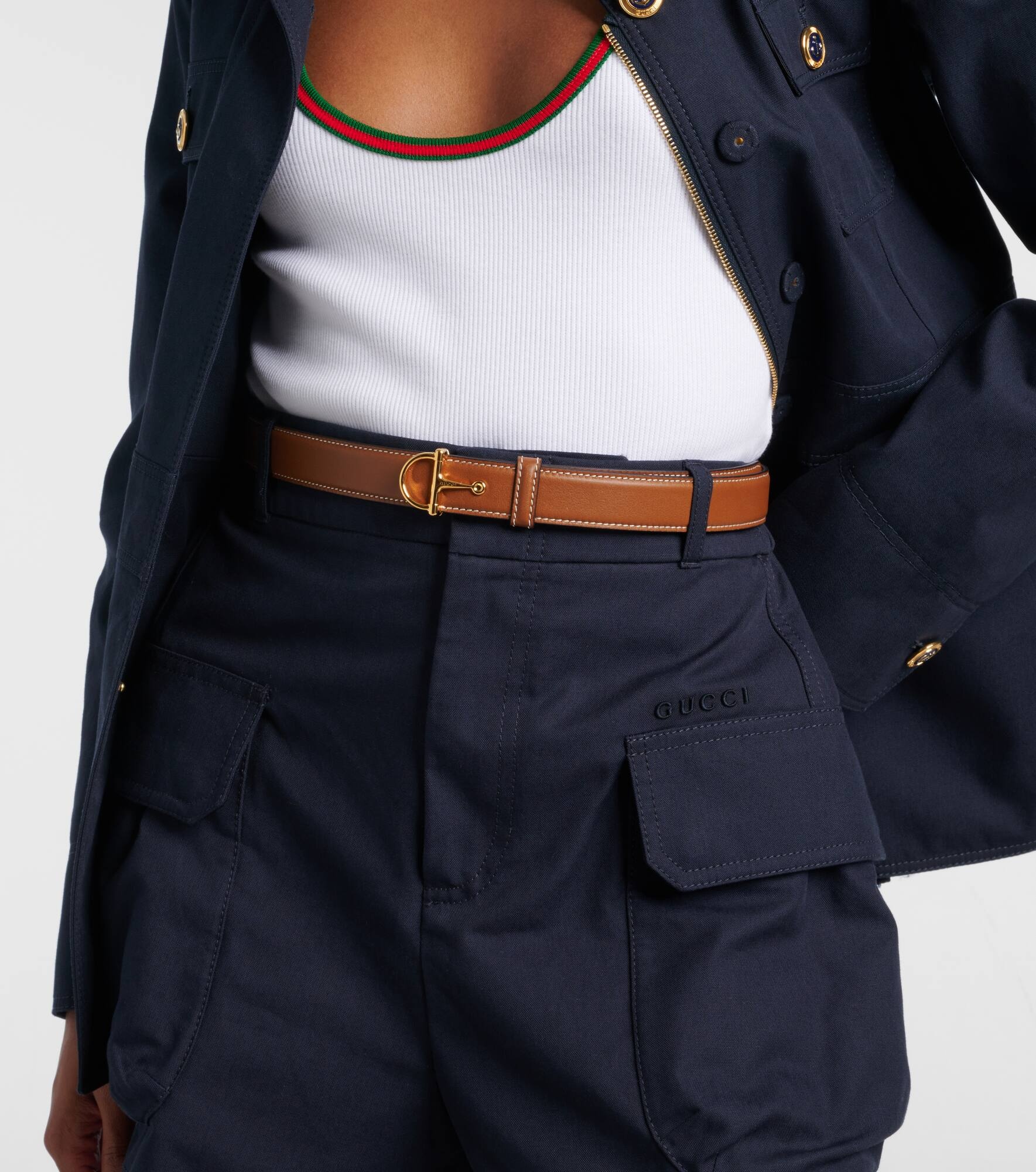 Horsebit leather belt - 2