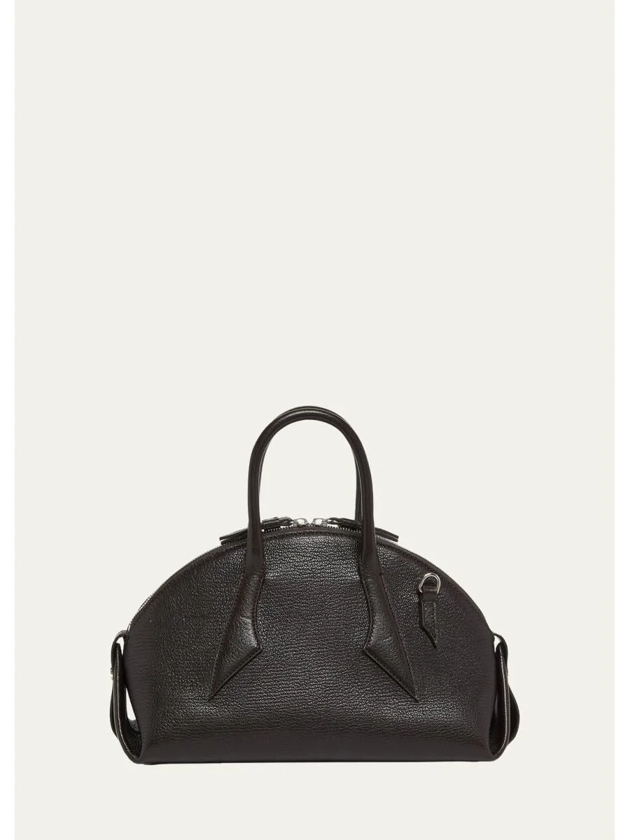 Small Leather Bowler Bag - 1