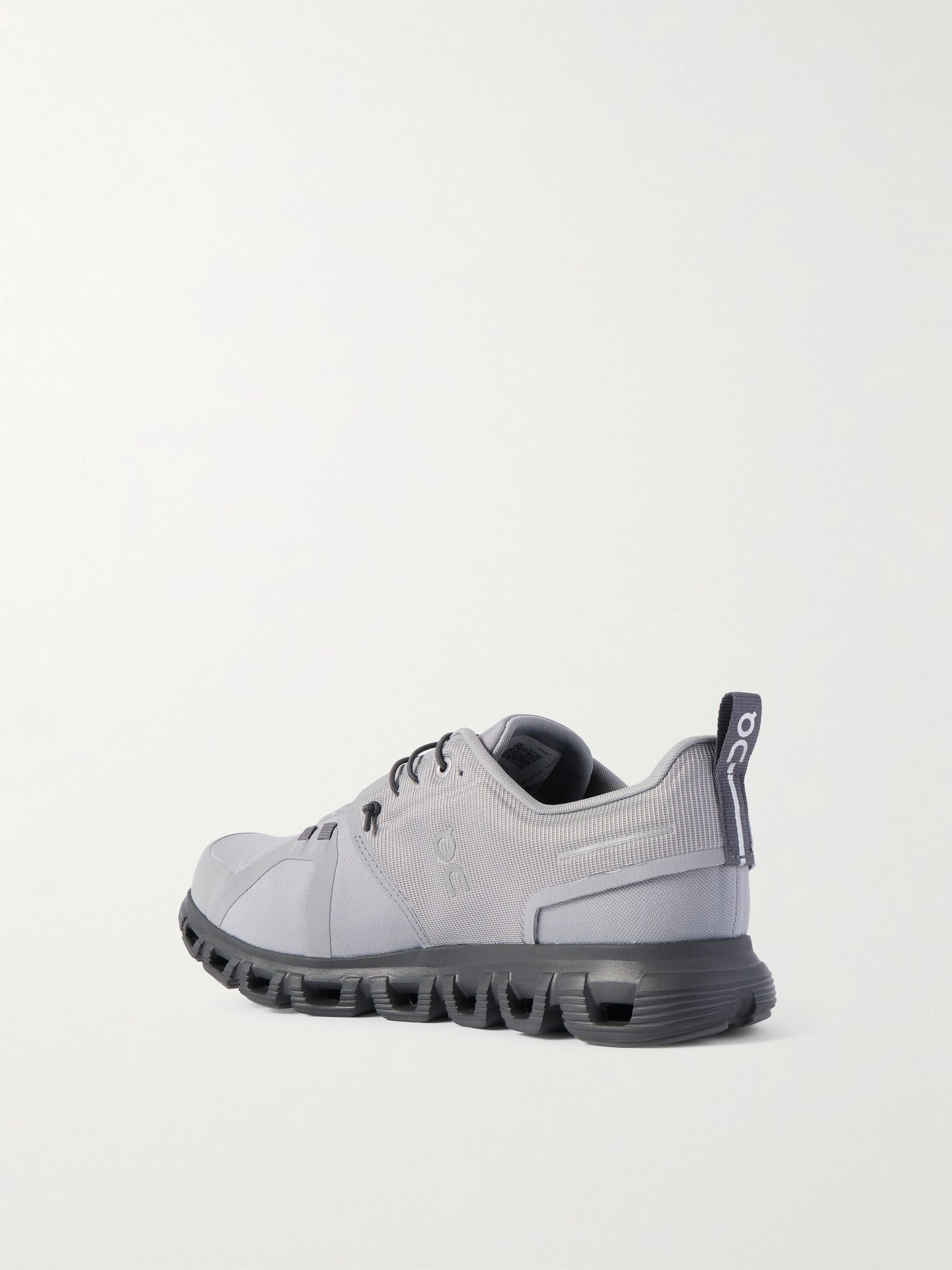 Cloud 6 WP Rubber-Trimmed Mesh Slip-On Sneakers Gray - 4