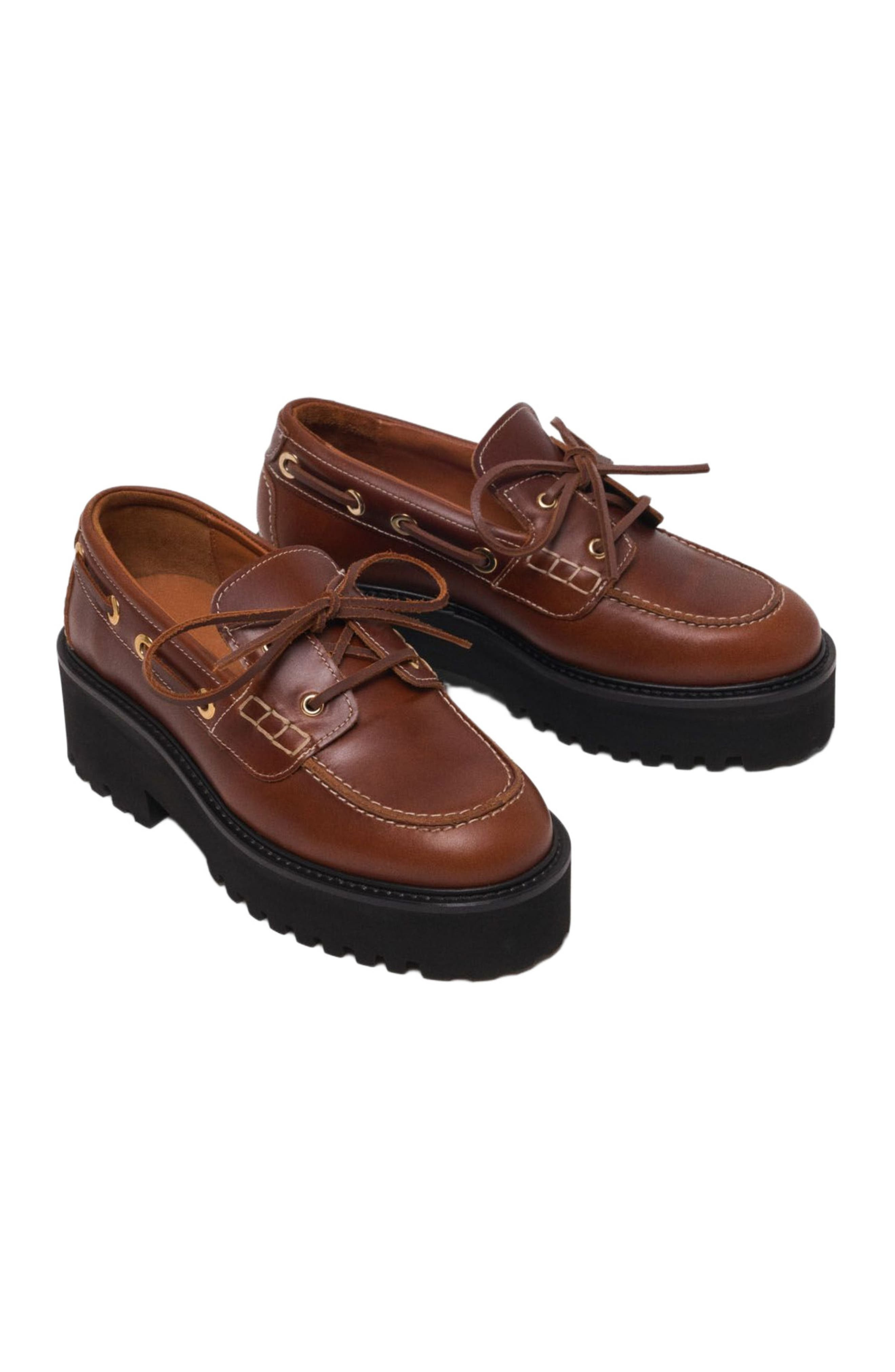 maje Boat shoes with chunky sole in Brown at Nordstrom - 2