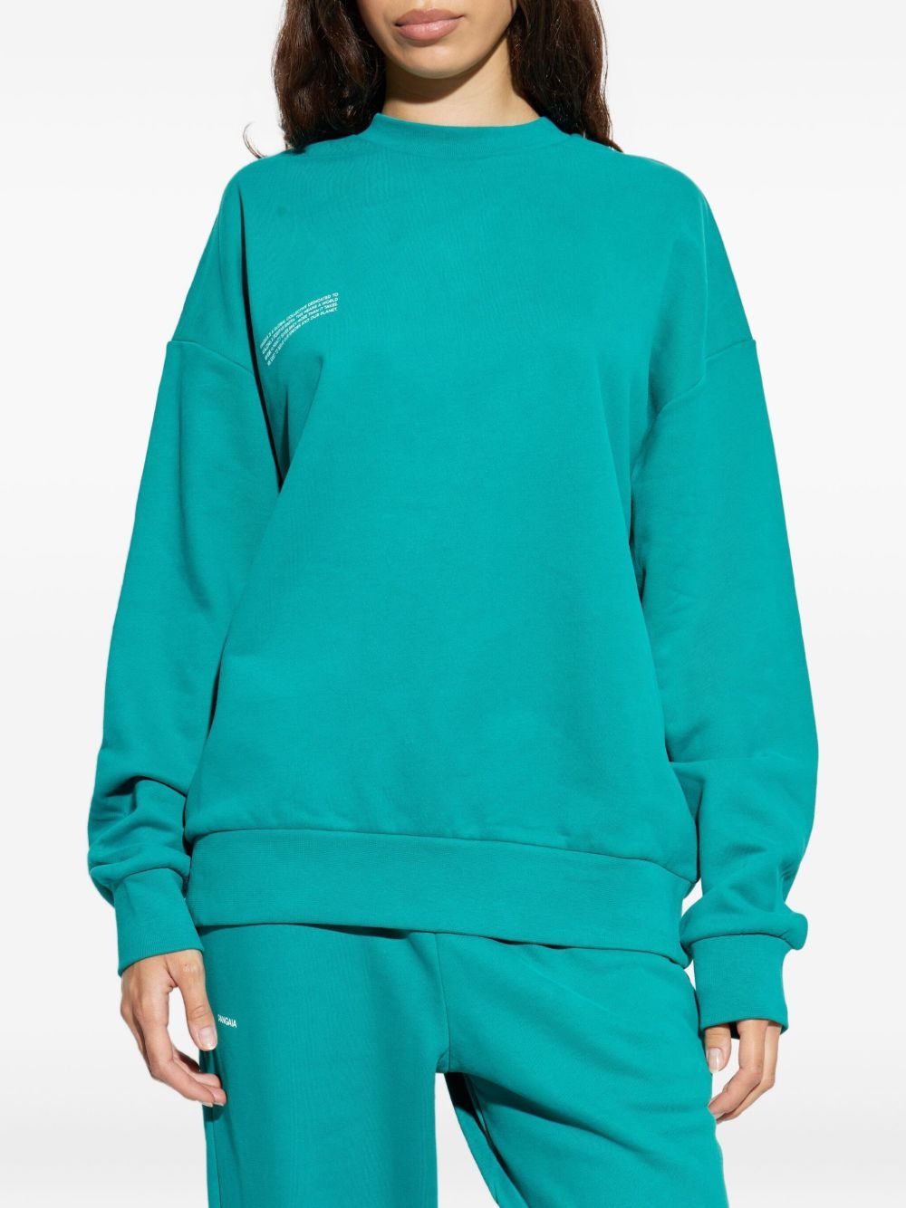 crew-neck organic cotton sweatshirt - 2