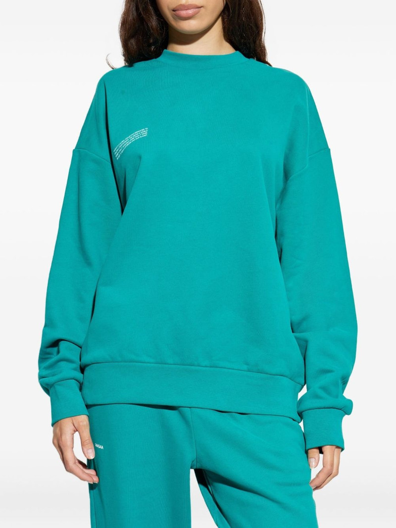 PANGAIA crew-neck organic cotton sweatshirt outlook