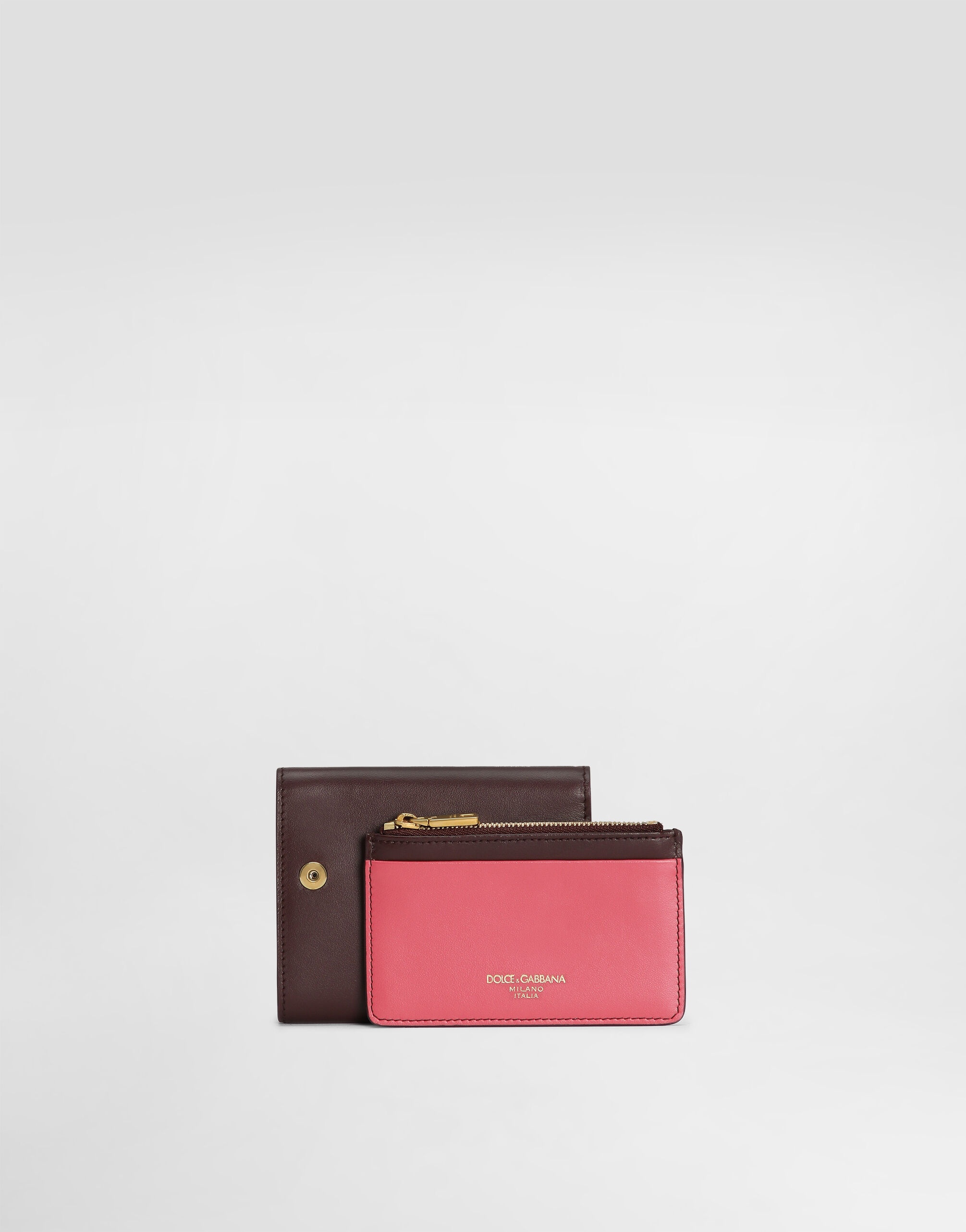 Calfskin wallet with DG logo - 4