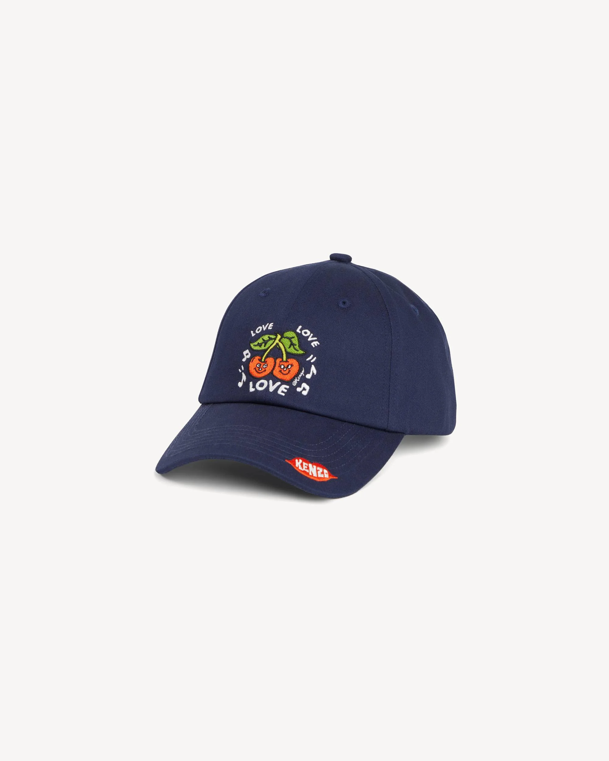 'KENZO Loves' embroidered cap in cotton - 1