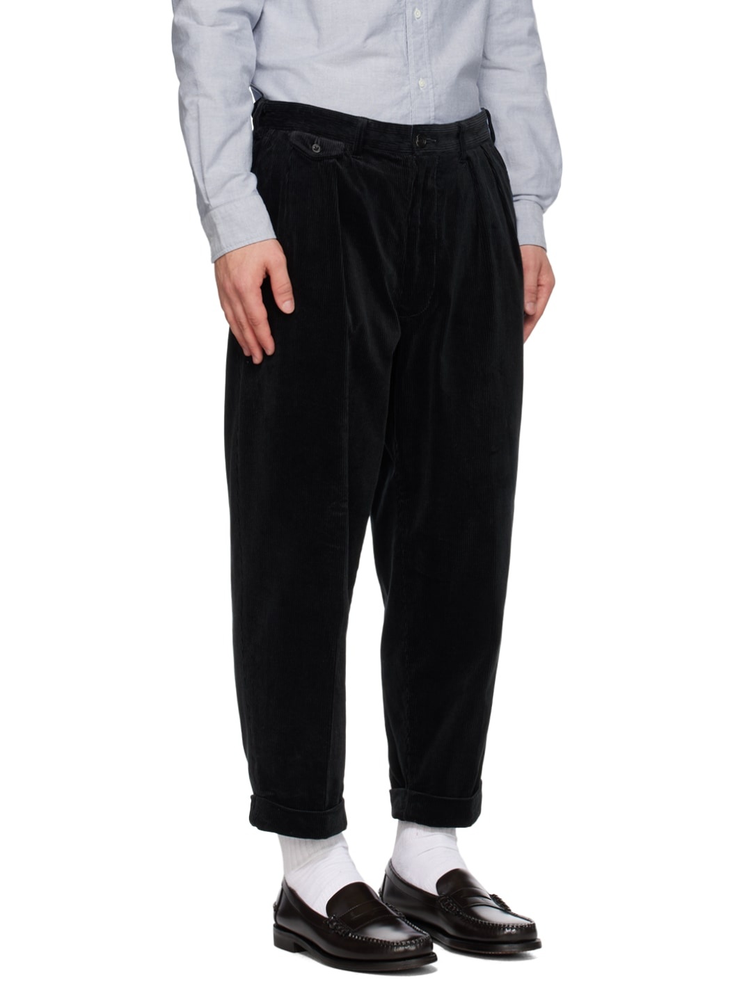 Black Pleated Trousers - 2