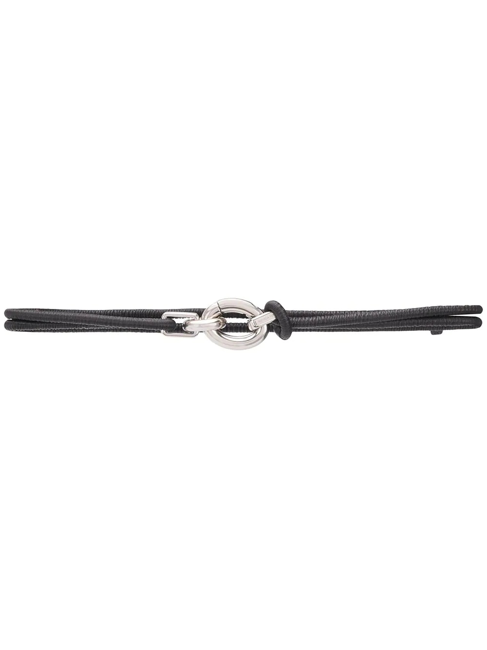 cord leather belt - 1