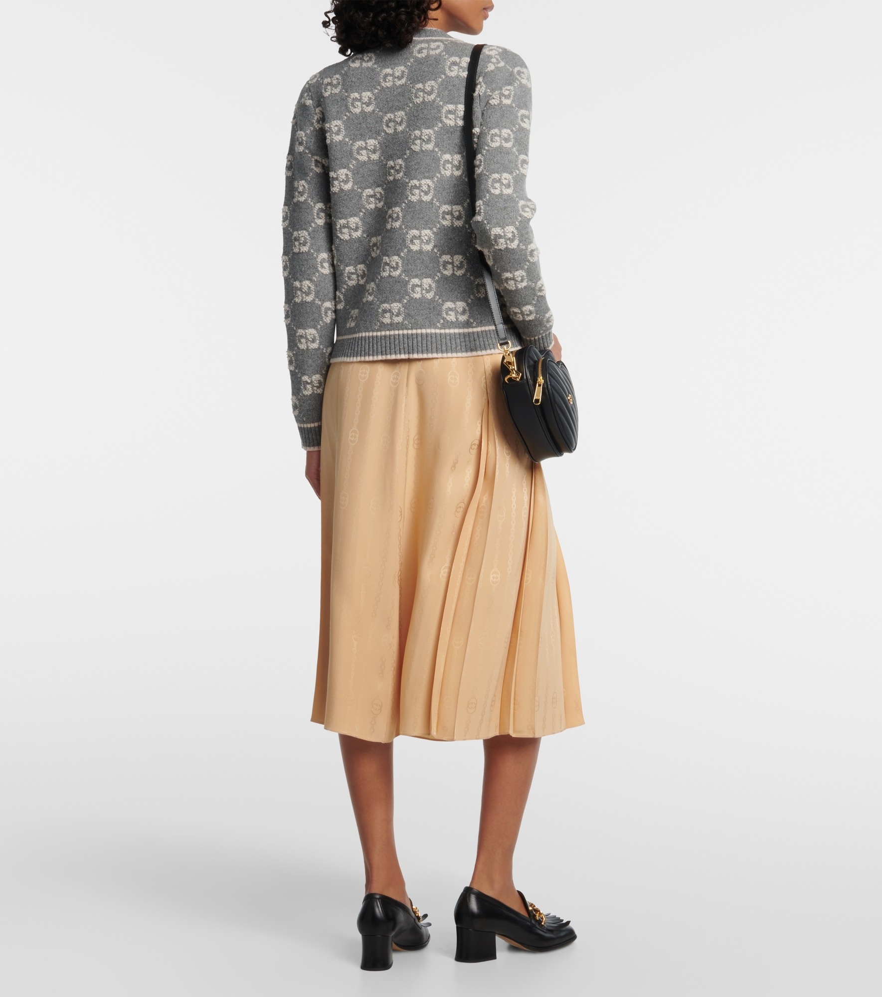 GG wool bouclé jacquard cardigan - 3