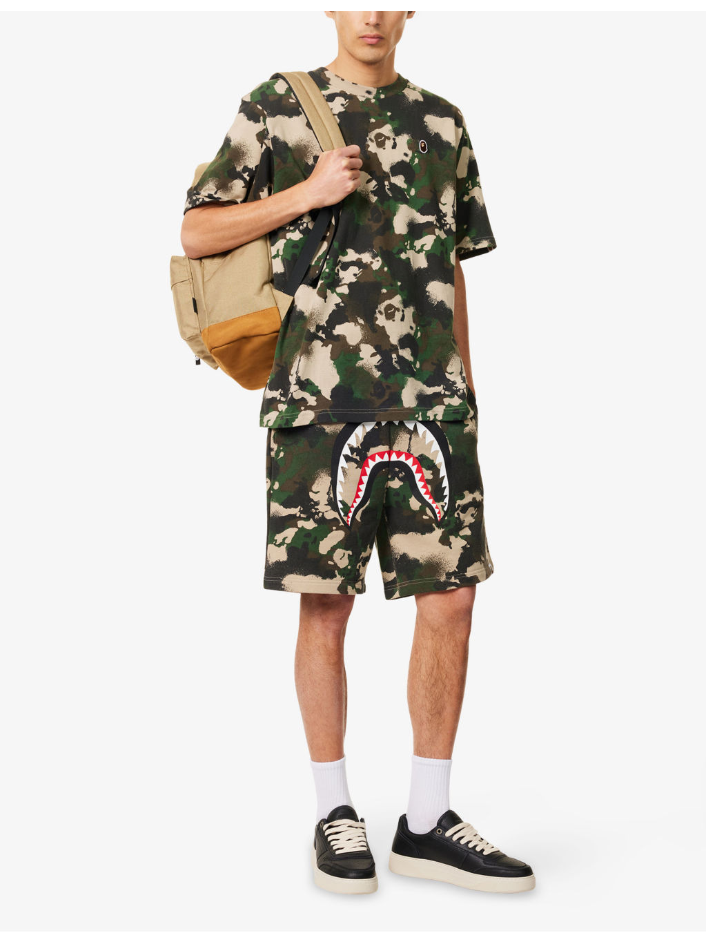 Map Camo One Point Short-Sleeve Cotton-Jersey T-Shirt - 2