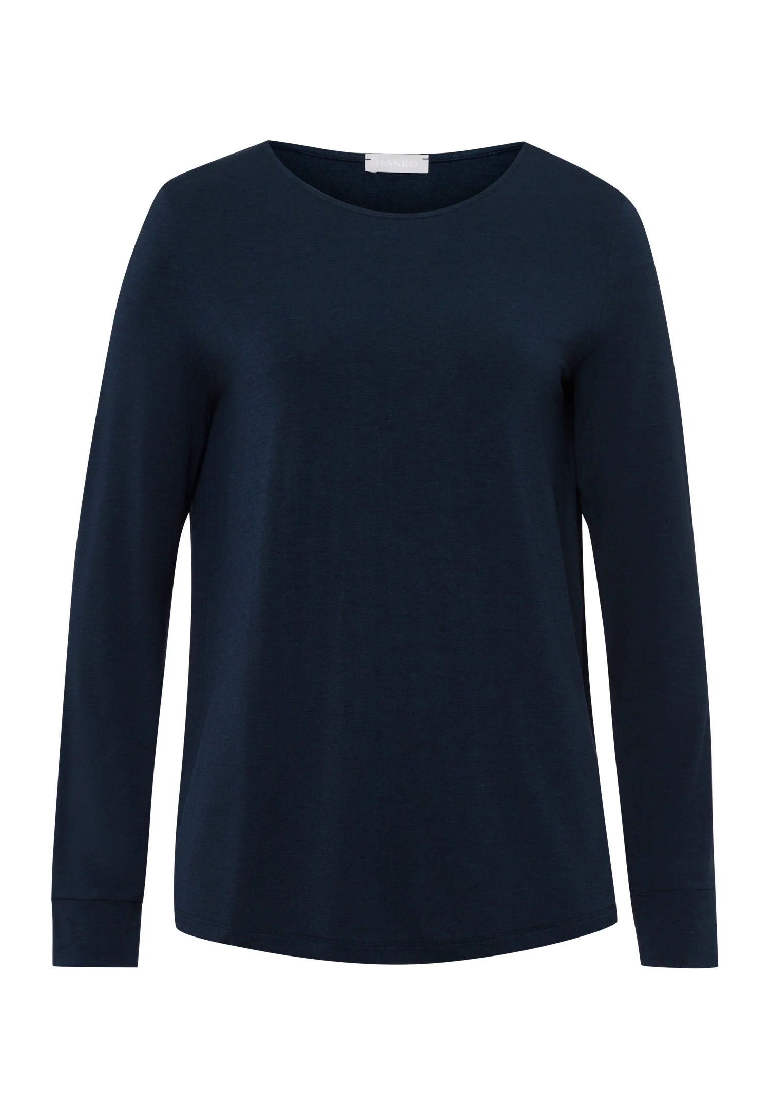 Natural Elegance Relaxed Round Neck Top - 1
