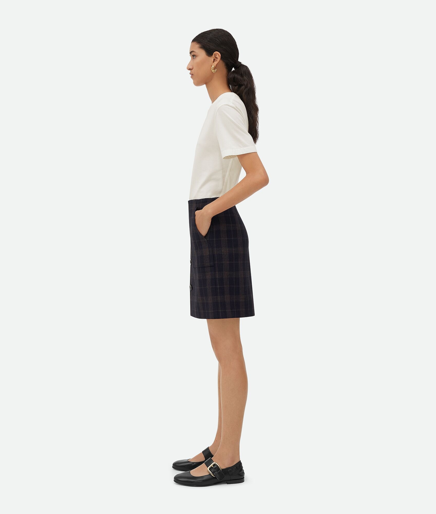 Checked Cotton Mouline Skirt - 2