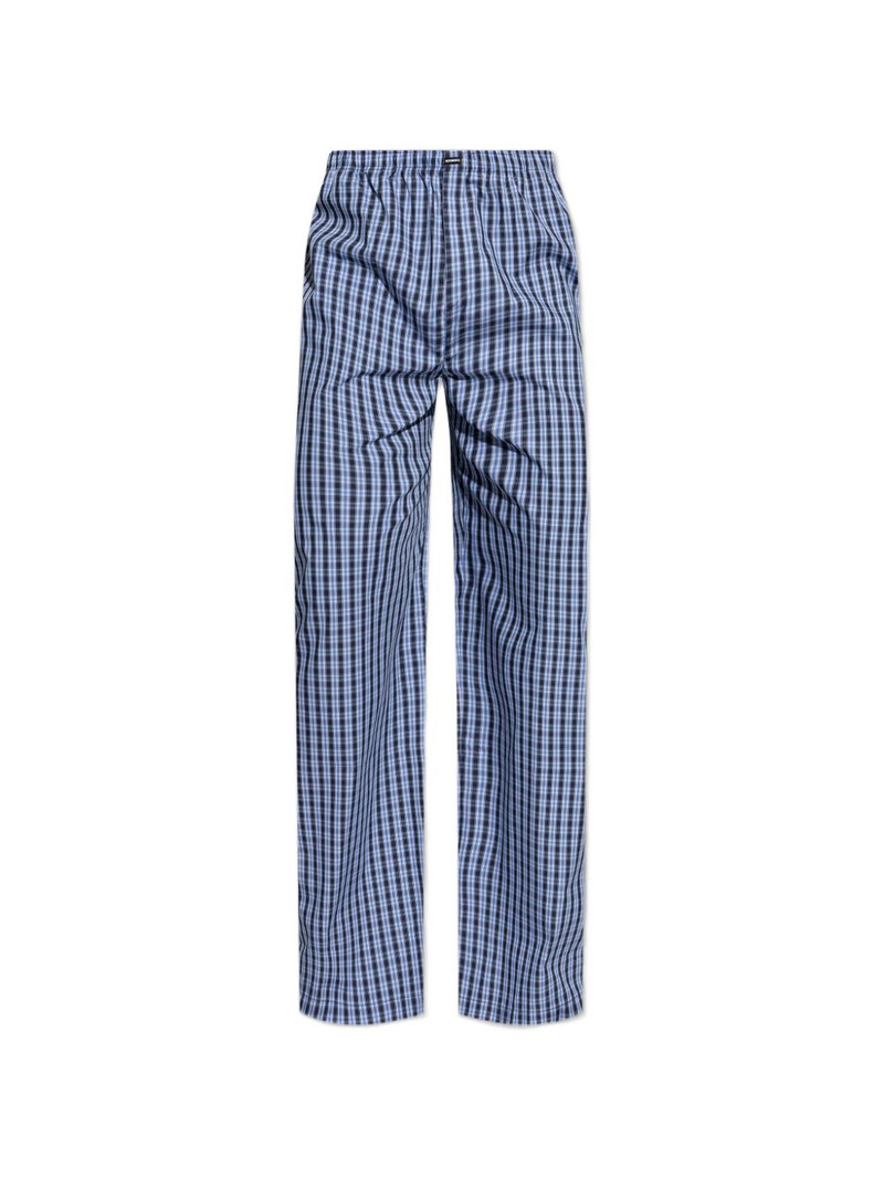 check-pattern trousers 1