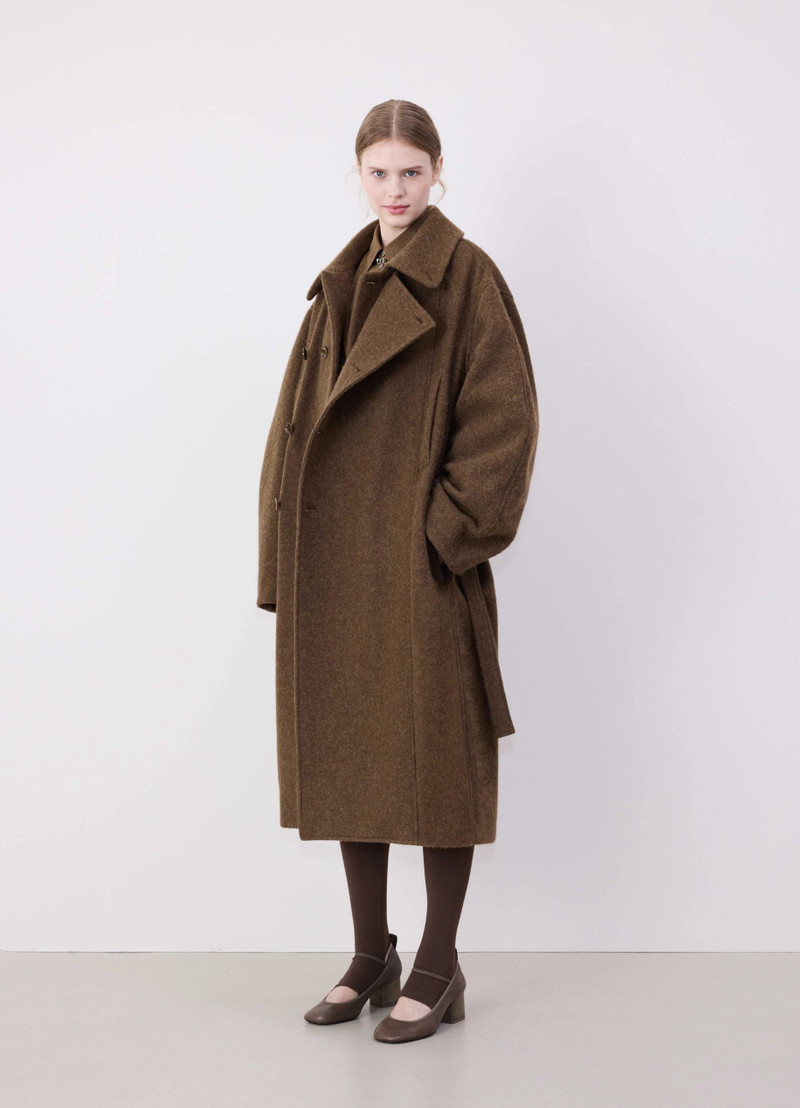 Lemaire ASYMMETRICAL BATHROBE COAT | REVERSIBLE