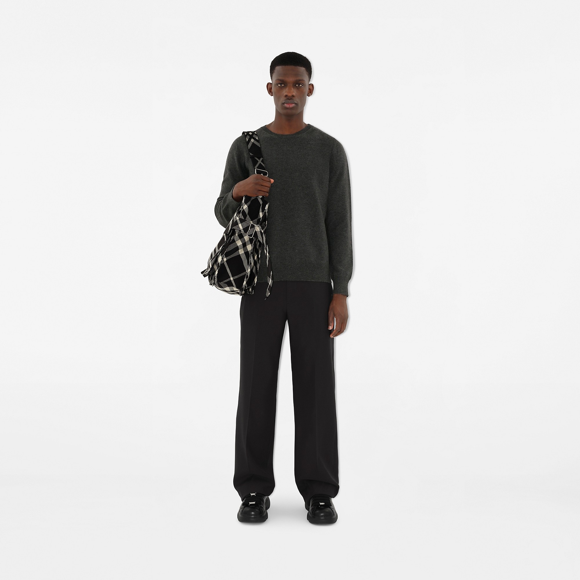 Medium Check Trench Tote - 2