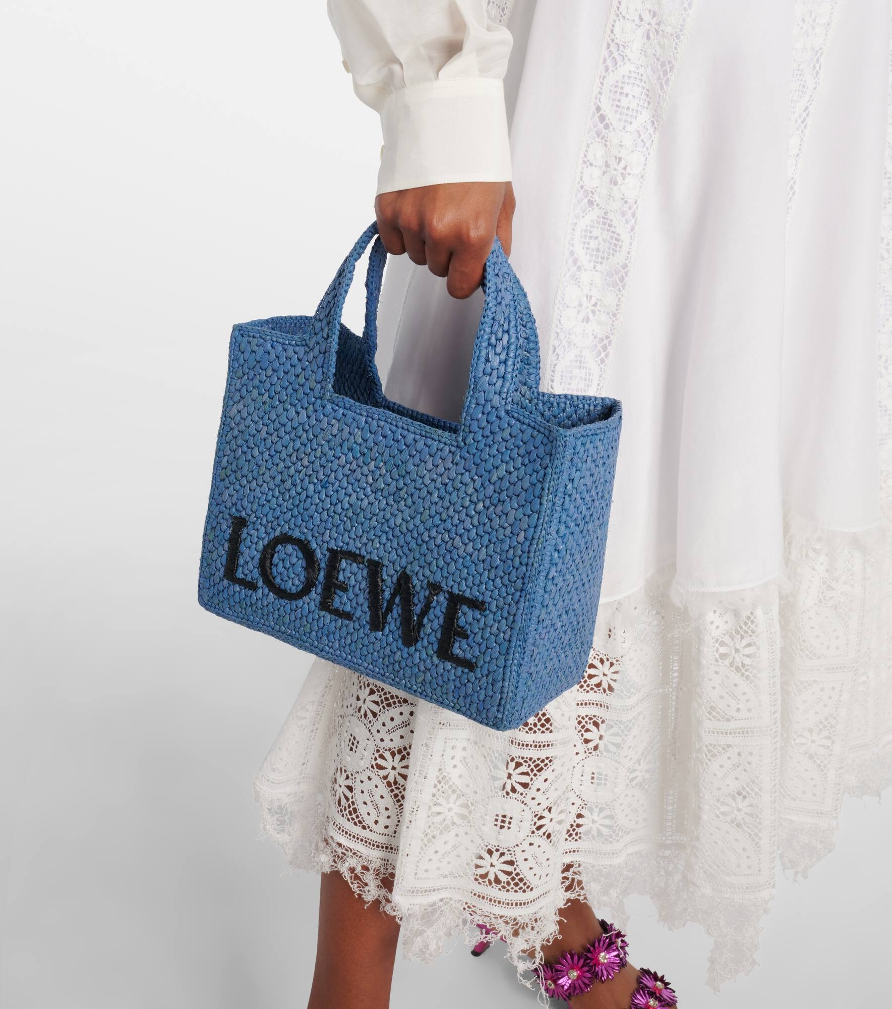 Paula's Ibiza Loewe Font Small tote bag - 2