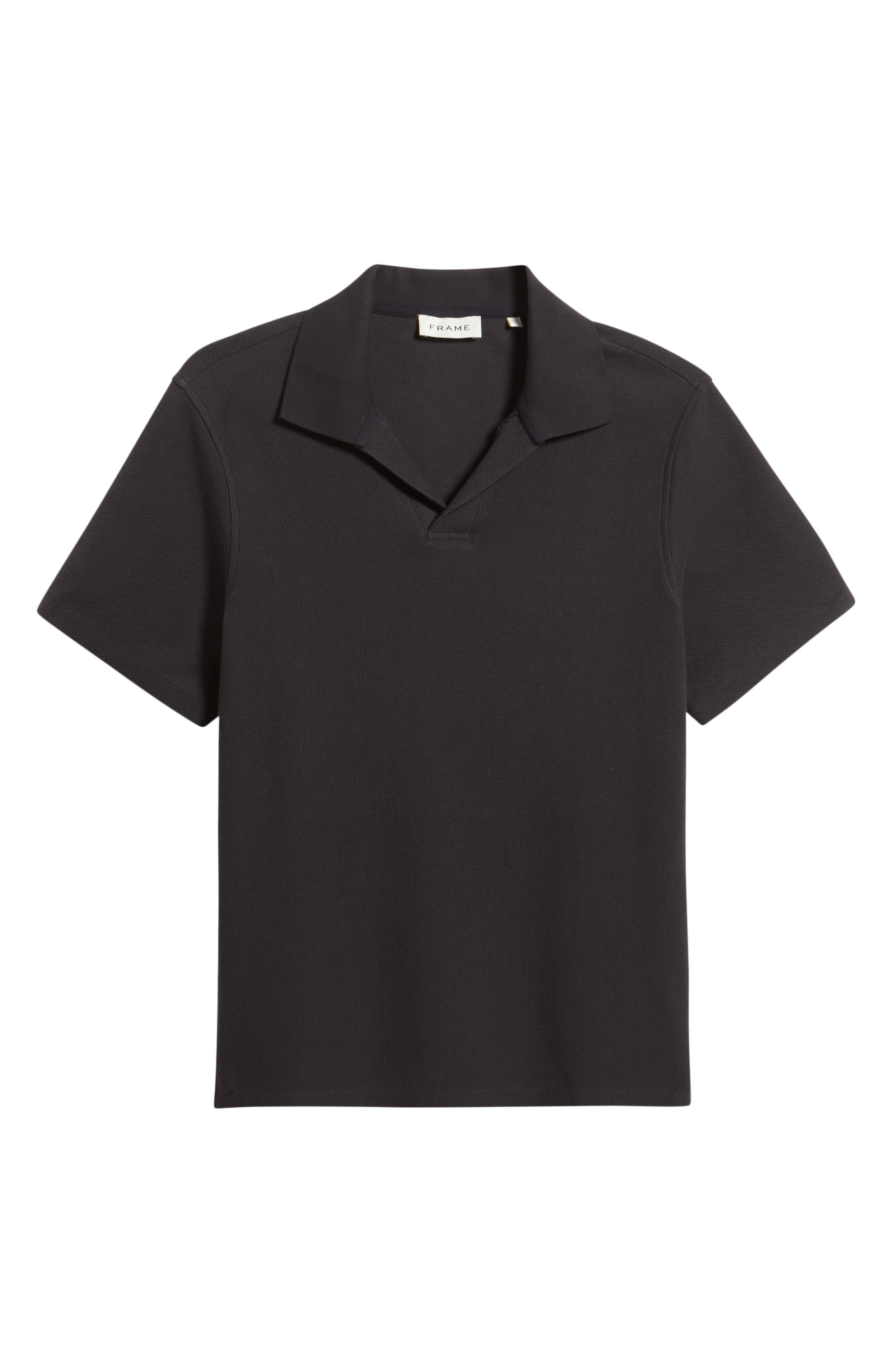 FRAME Jacquard Polo in Charcoal at Nordstrom - 5