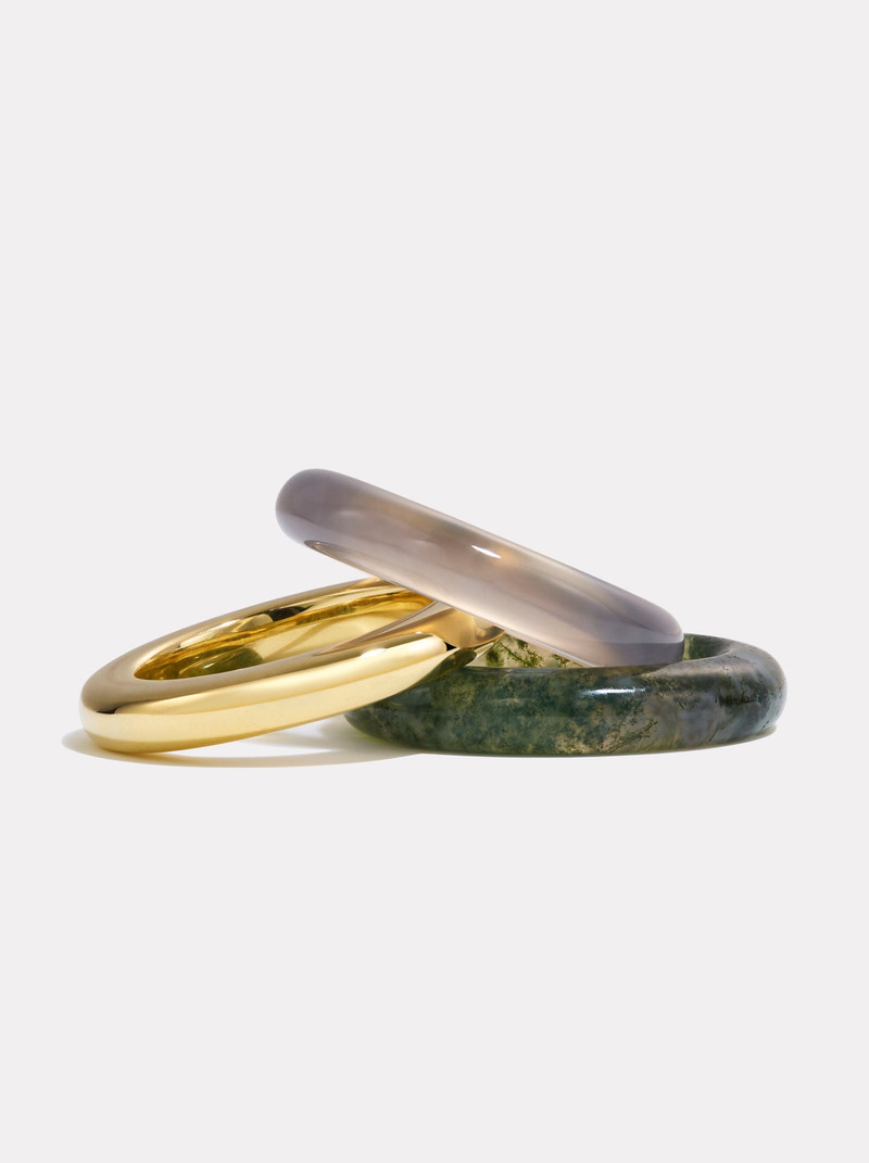 By Pariah Stack_Stone Trilogy Gold Stack | Moss & Grey Agate outlook