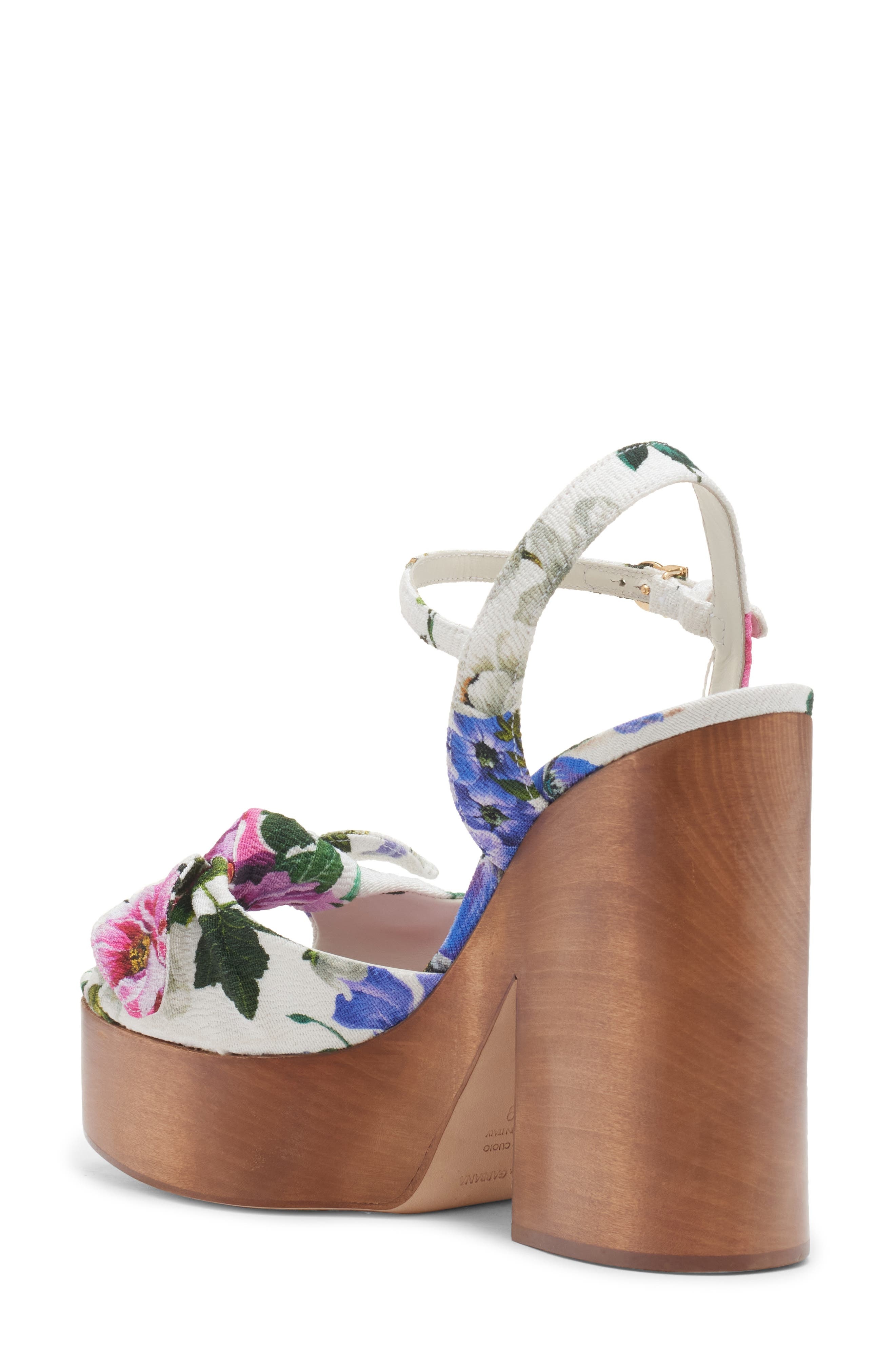 Dolce&Gabbana Gardenia Print Platform Sandal in Mix Fiori Cretonne at Nordstrom - 2