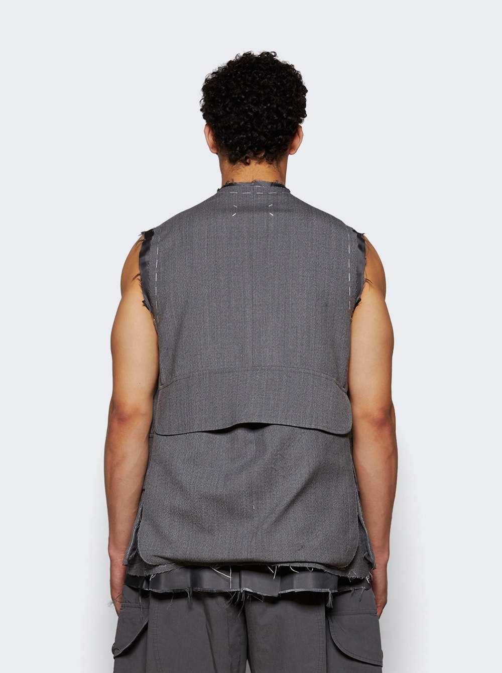 Gilet Vest Grey Melange - 4