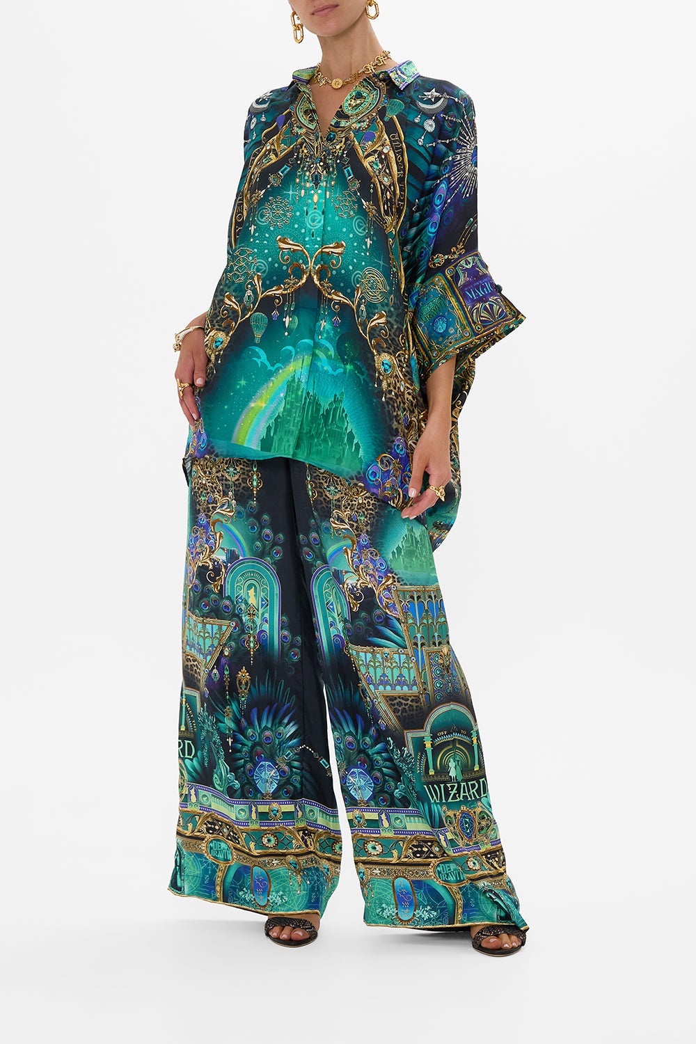 WIDE LEG WAISTED PANT - 7