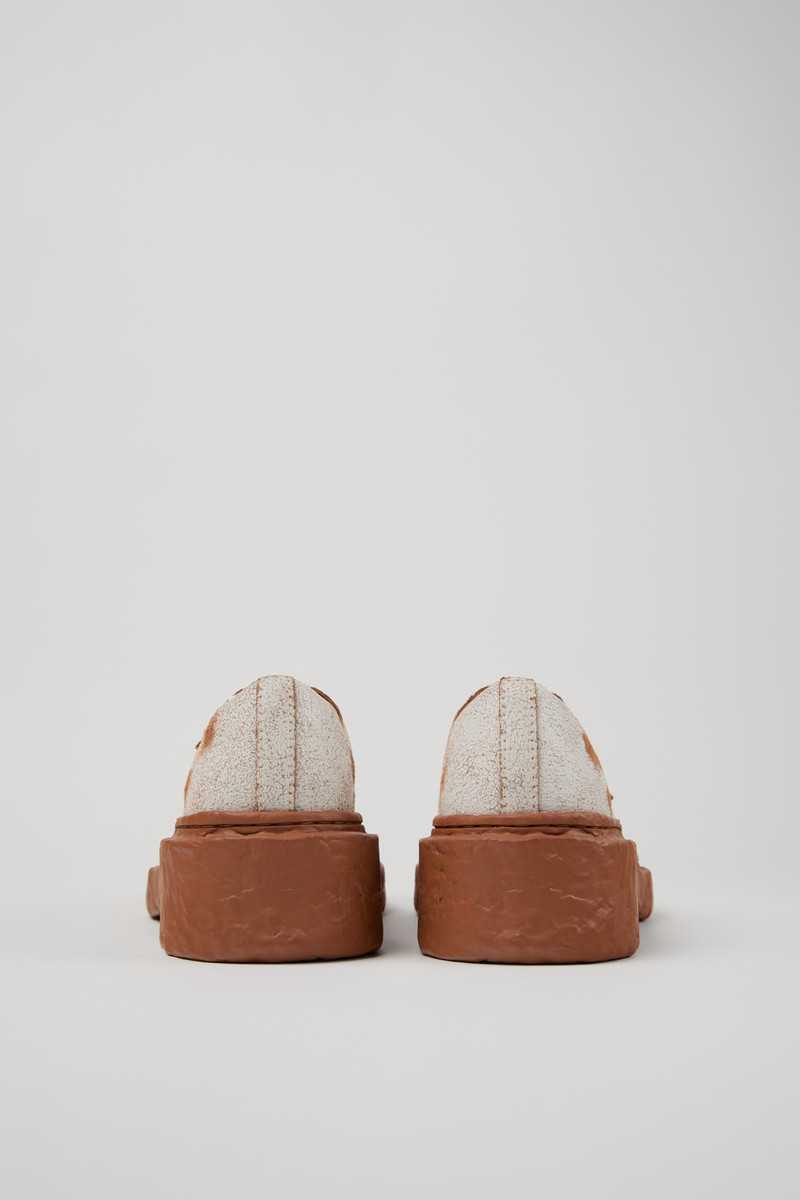 CAMPERLAB White cracked Leather Mary Janes outlook