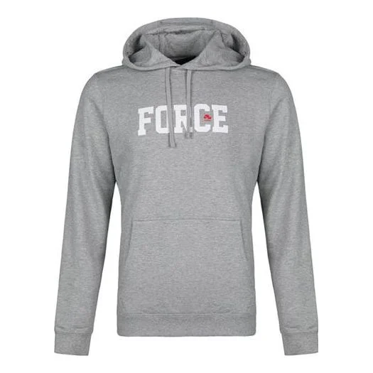 Men's Nike Alphabet Printing Hooded Long Sleeves Gray BQ6357-063 - 1
