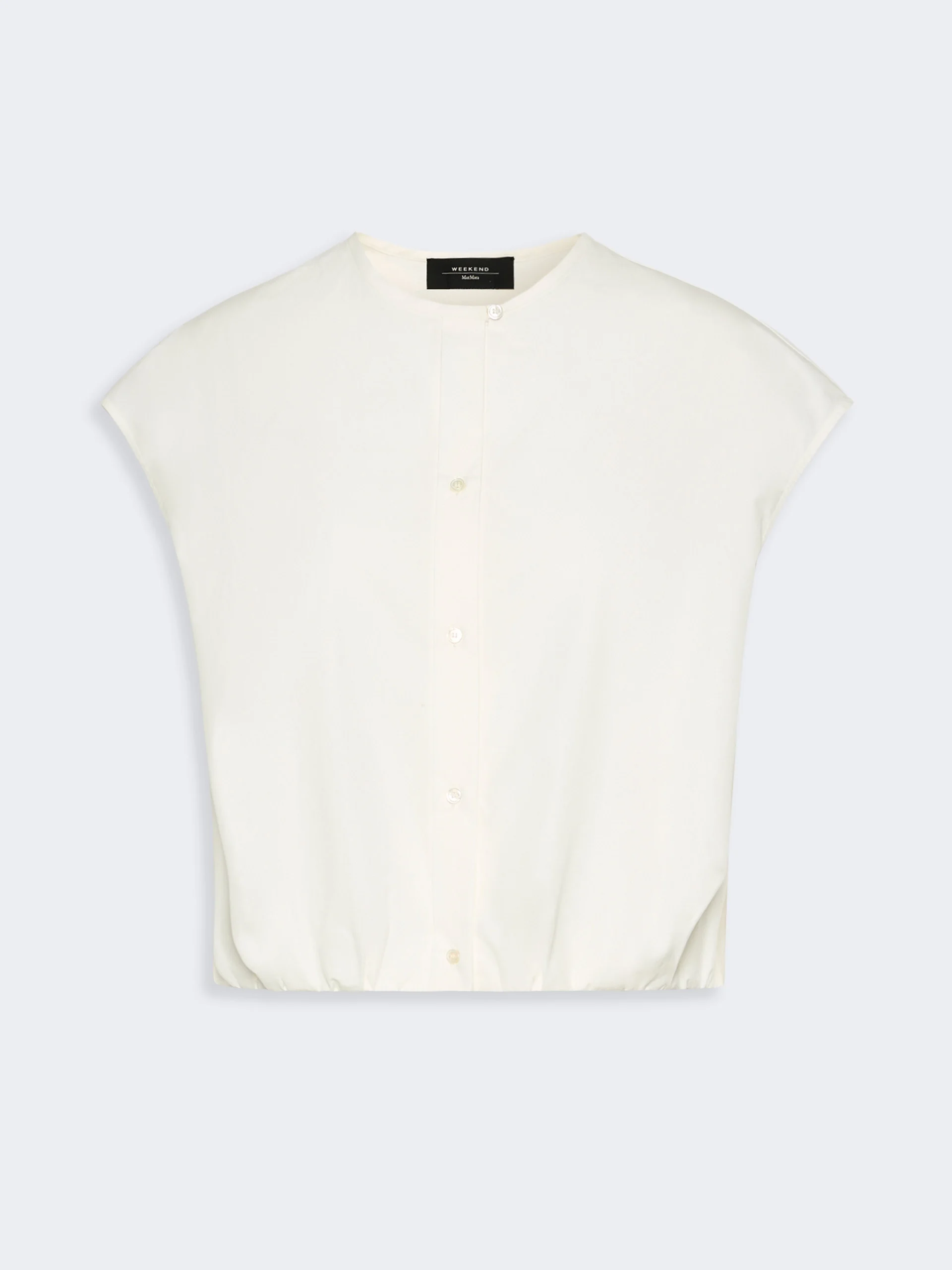 GELATINA Cotton poplin crop top - WHITE - 1