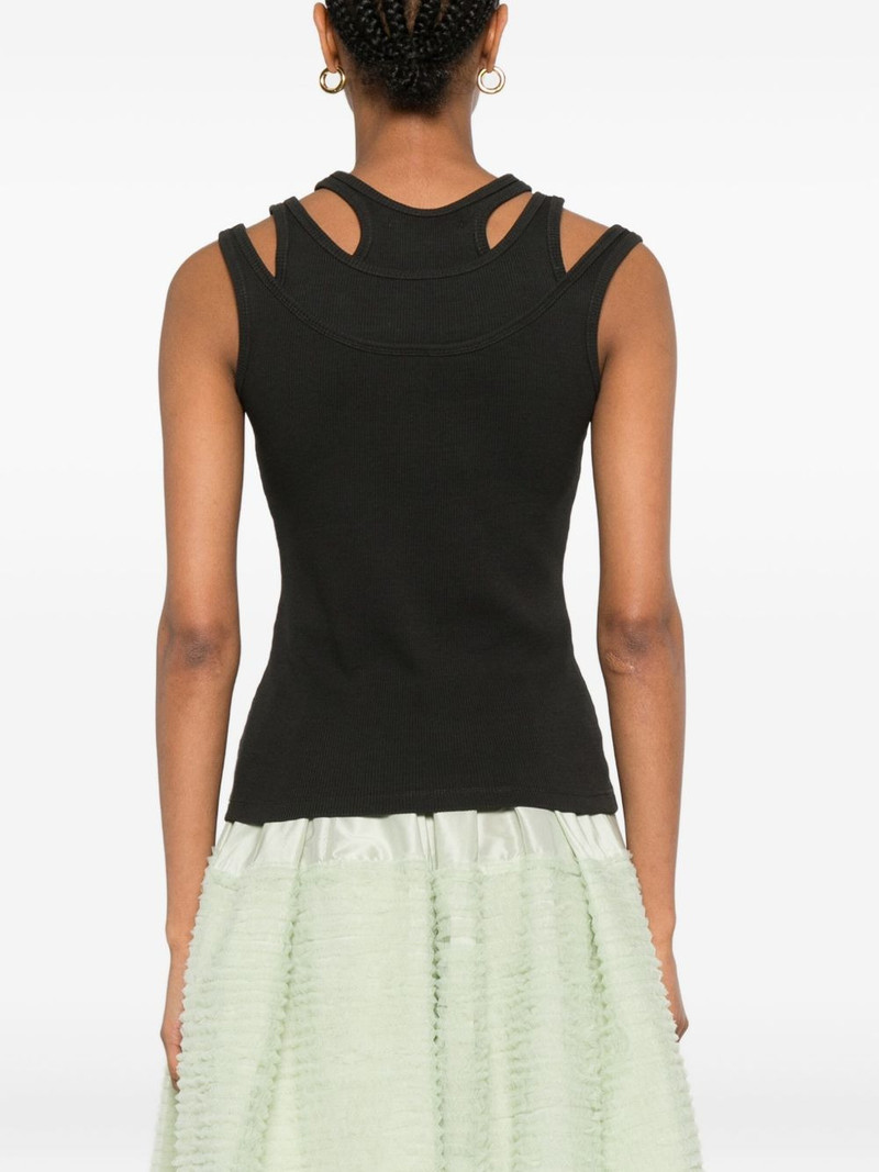 triple strap ribbed vest 4