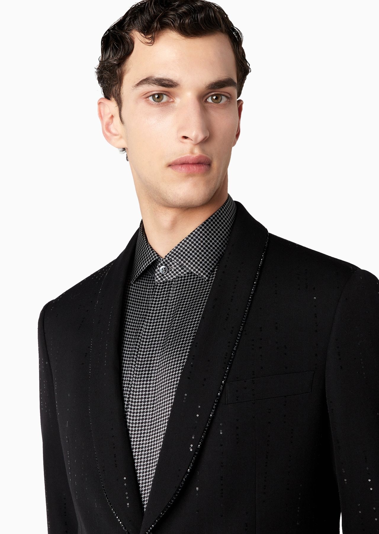 ASV Giorgio’s single-breasted jacket in a pinstripe-effect virgin wool - 5