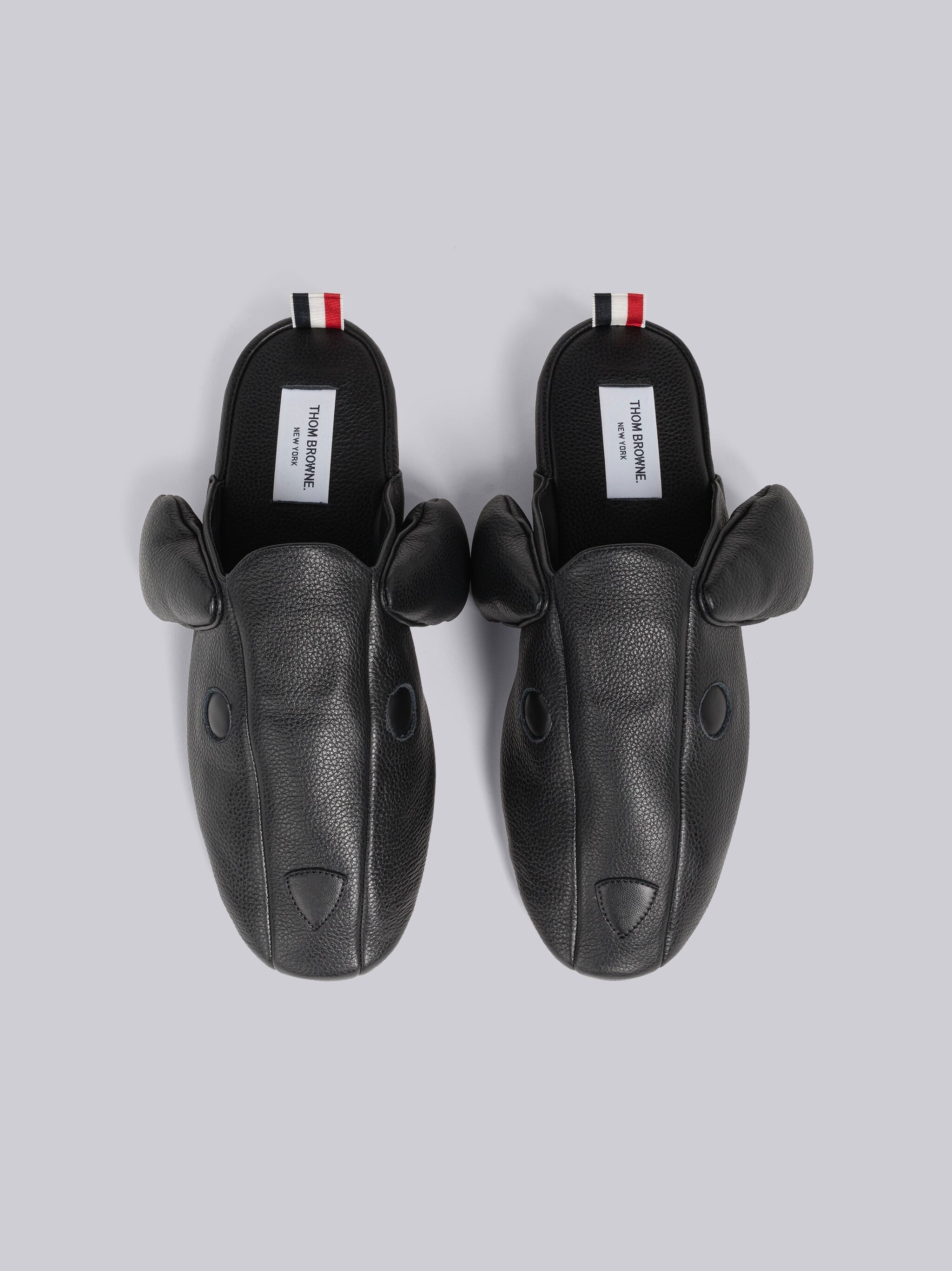 PEBBLE GRAIN LEATHER HECTOR SLIPPER - 4