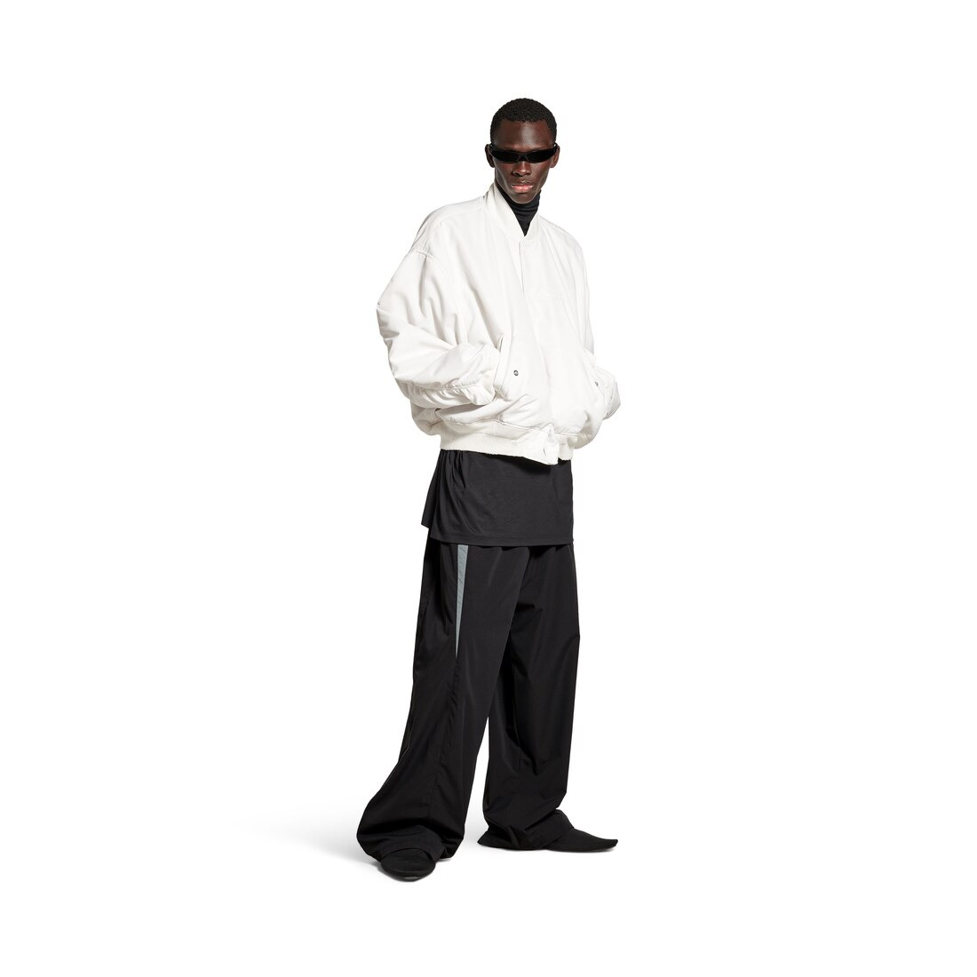 Men's Loop Sports Icon Varsity Jacket  in White - 2