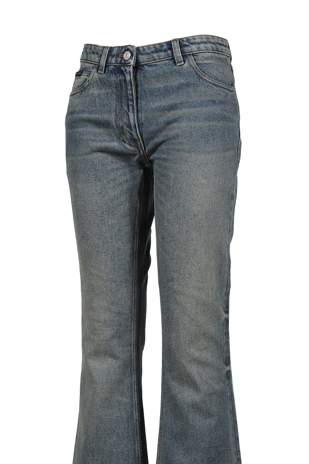 BOOTCUT DENIM PANTS / VINTAGE MEDIUM BLU - 4