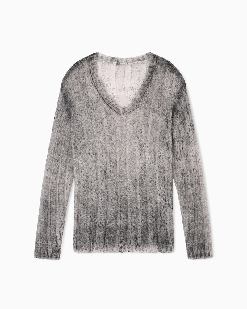V-NECK JUMPER IN VIRGIN WOOL 1