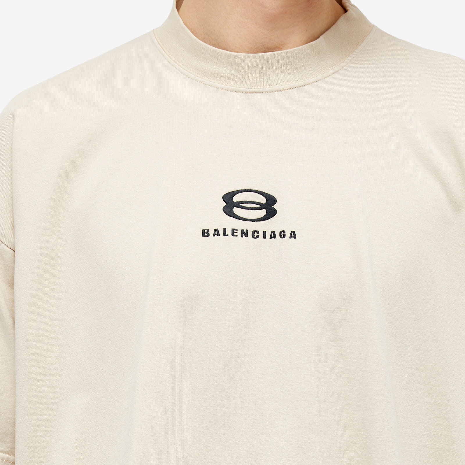 BALENCIAGA Balenciaga Small Logo T Shirt endclothing REVERSIBLE