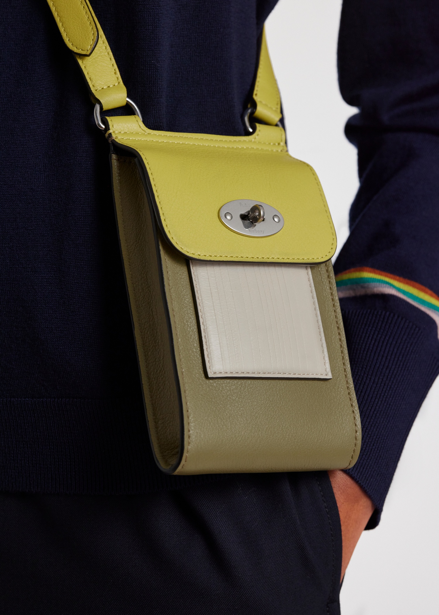 Mulberry x Paul Smith - Summer Khaki Mini Antony Bag - 11