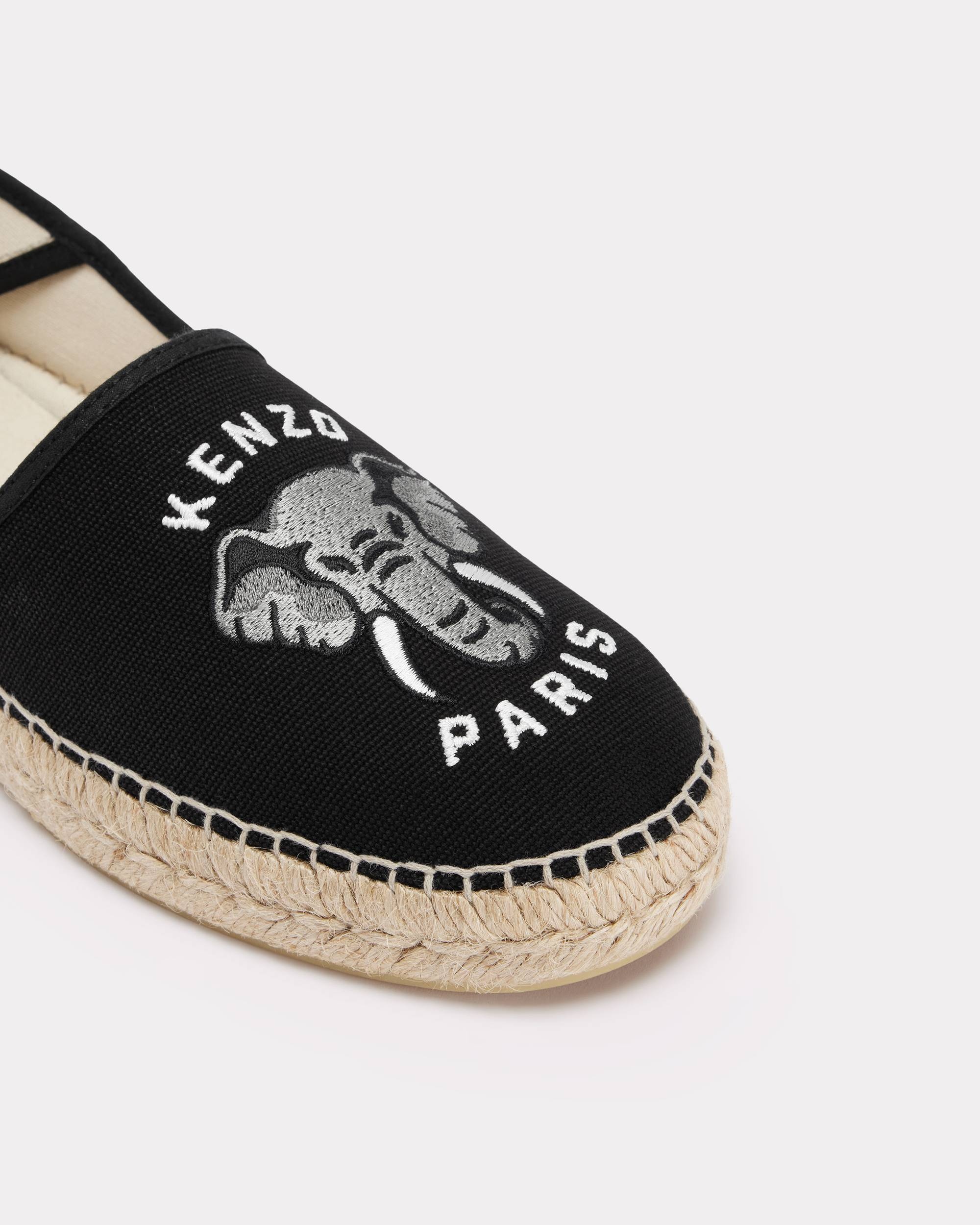 'KENZO Elephant' special fit embroidered canvas espadrilles - 4