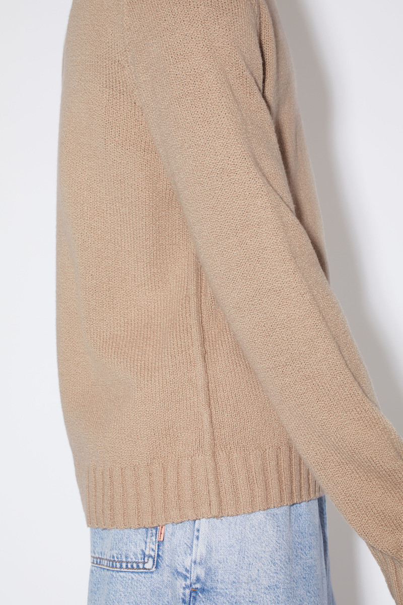 Crew neck jumper - Mushroom beige 4