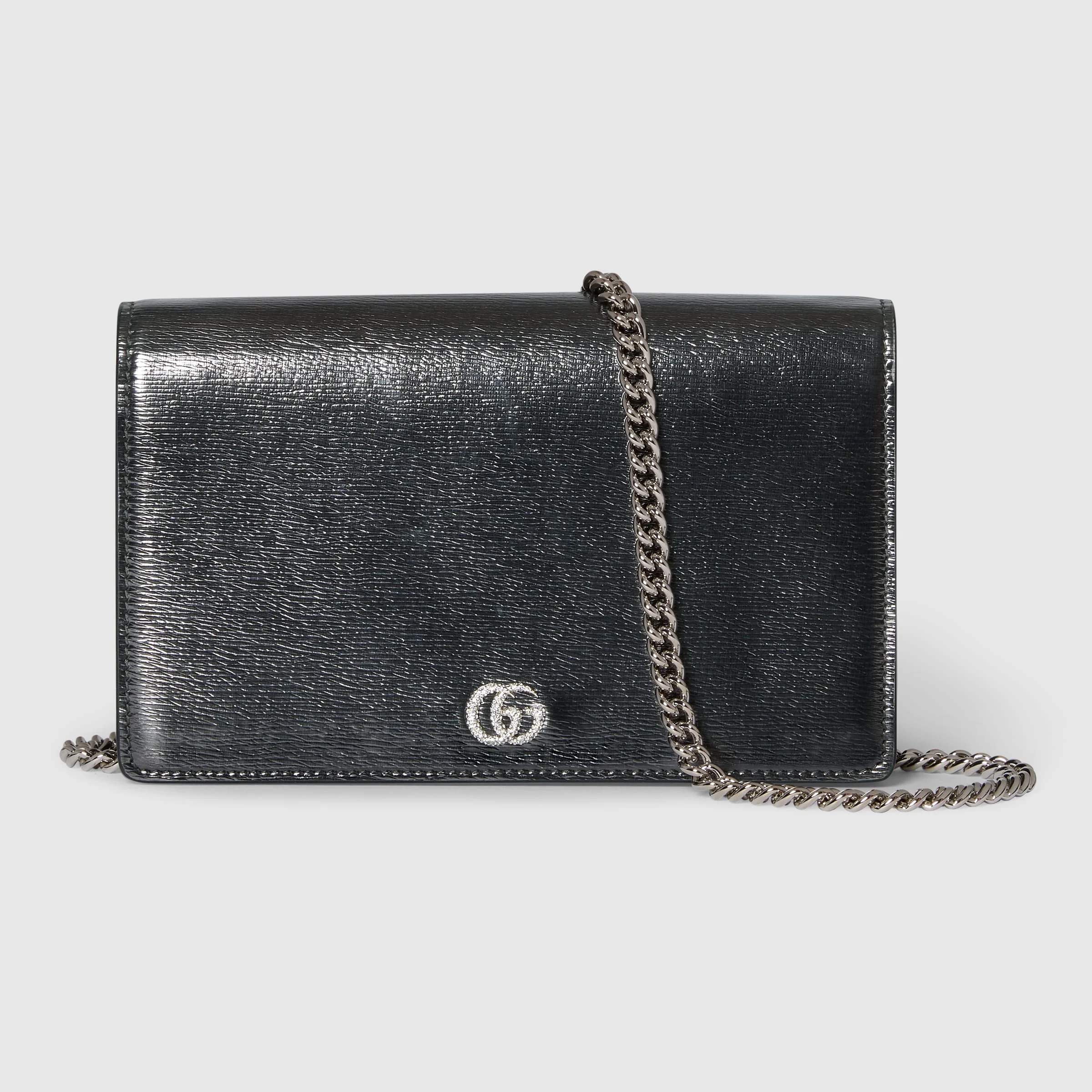 Bi-color GG Marmont wallet on chain - 1