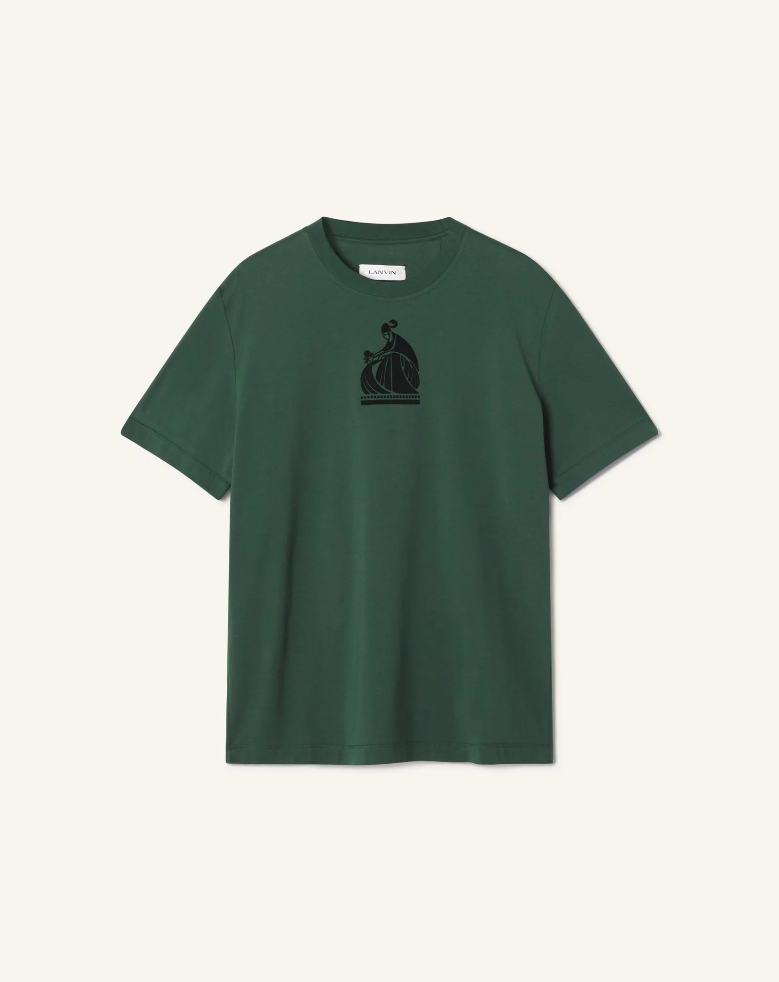 MOTHER AND CHILD FLOCKED COTTON T-SHIRT - 1