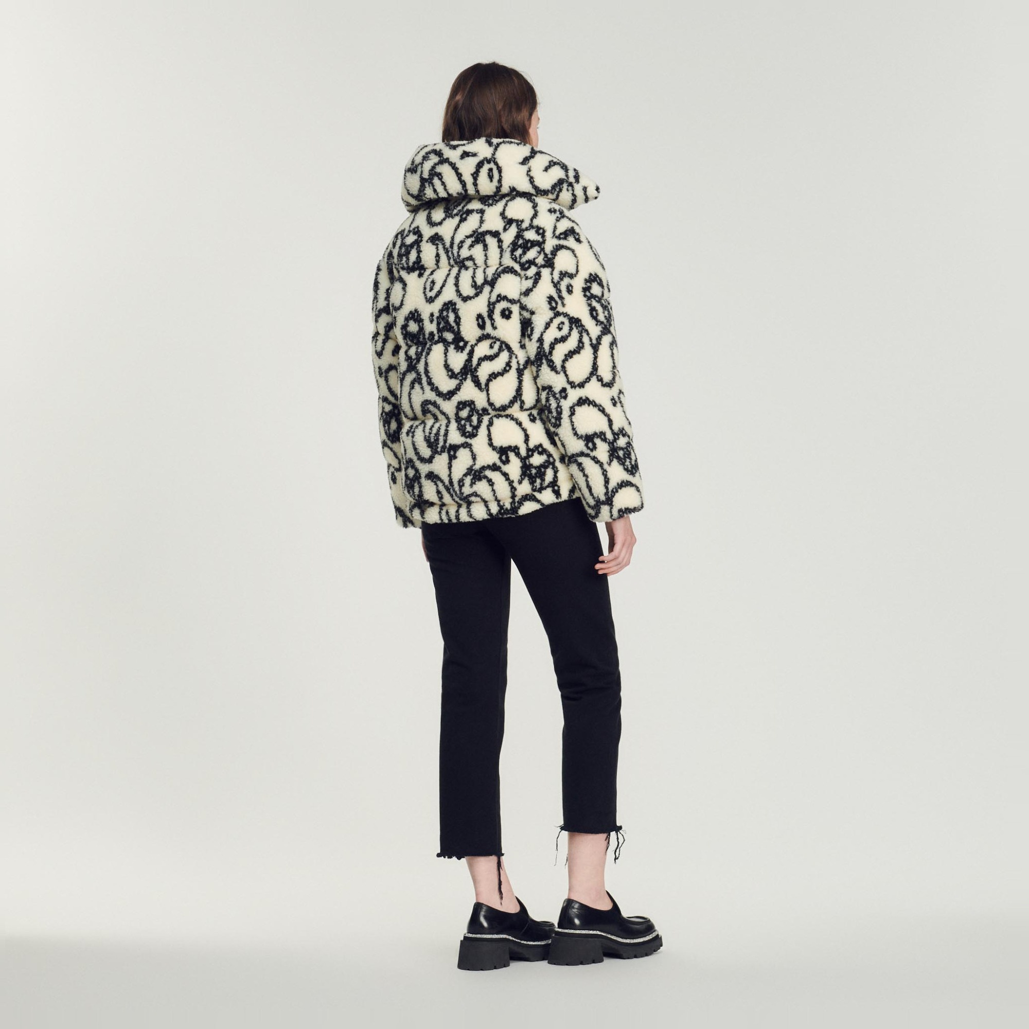 Oversized padded faux fur jacket - 6