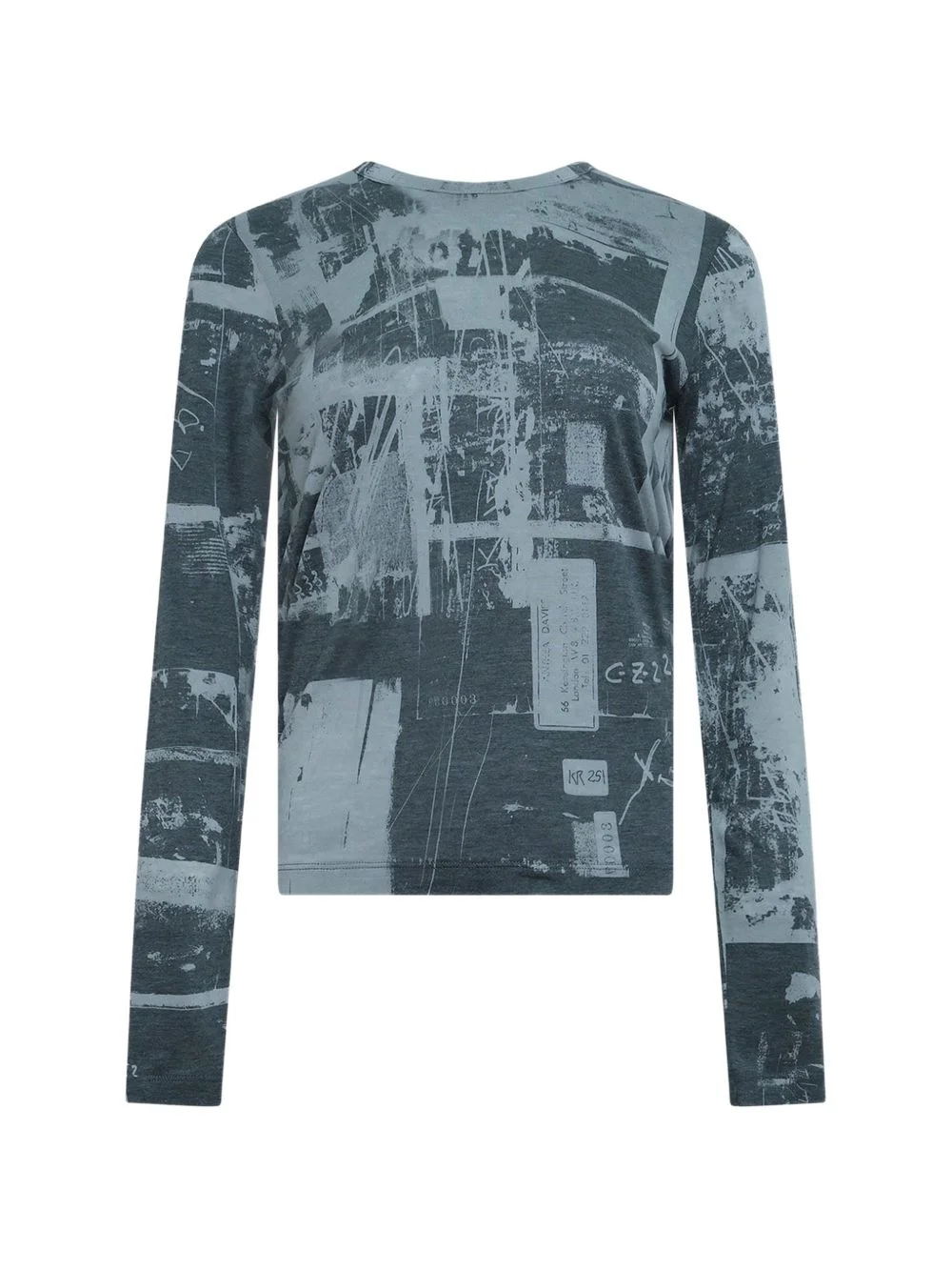 Desolate City-print long-sleeve T-shirt - 1
