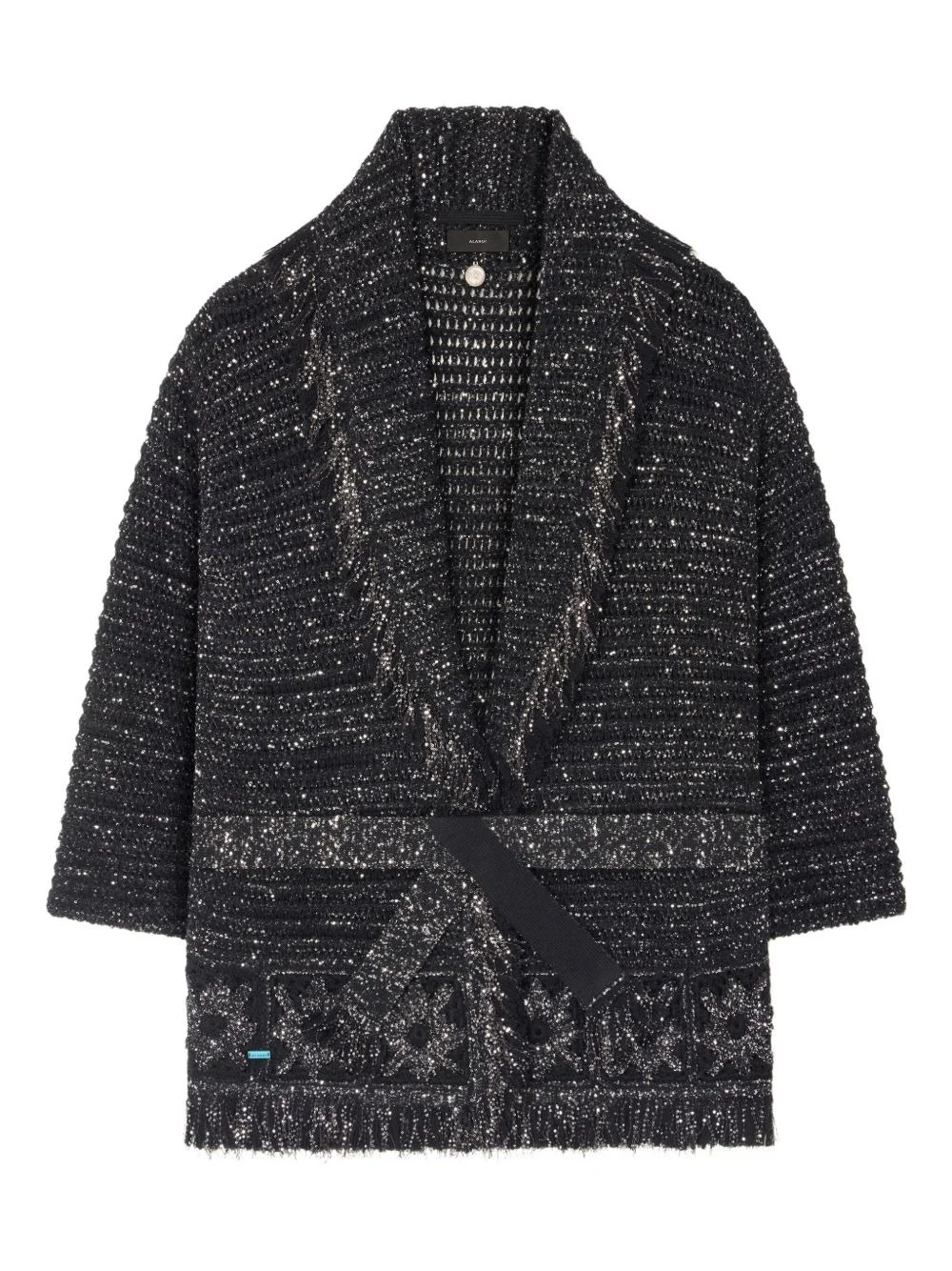 City Lights fringed sequin cardigan - 1