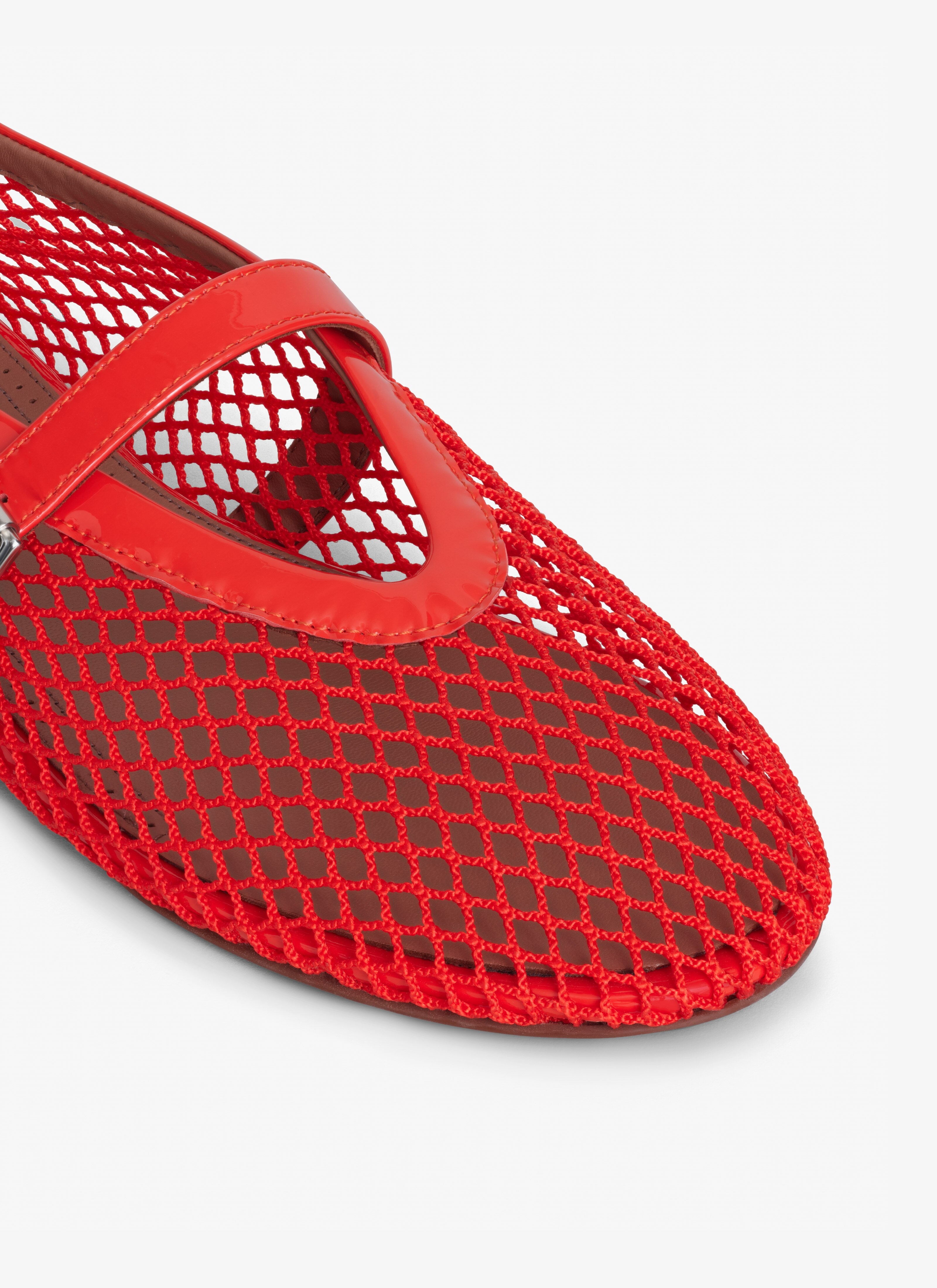 Alaïa FISHNET BALLET FLATS | REVERSIBLE