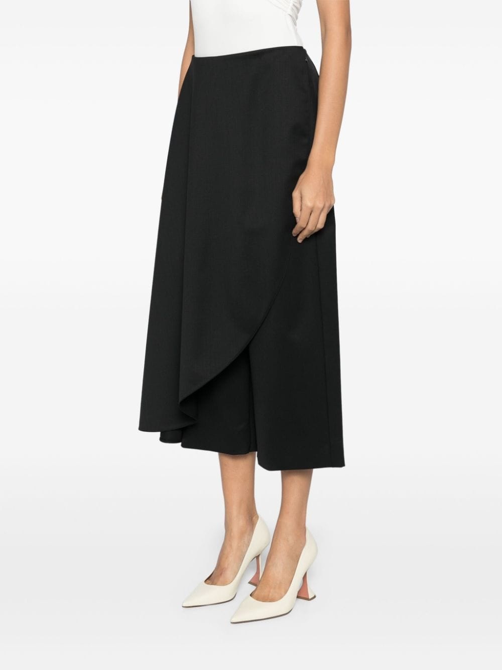 asymmetrical skirt pants - 3