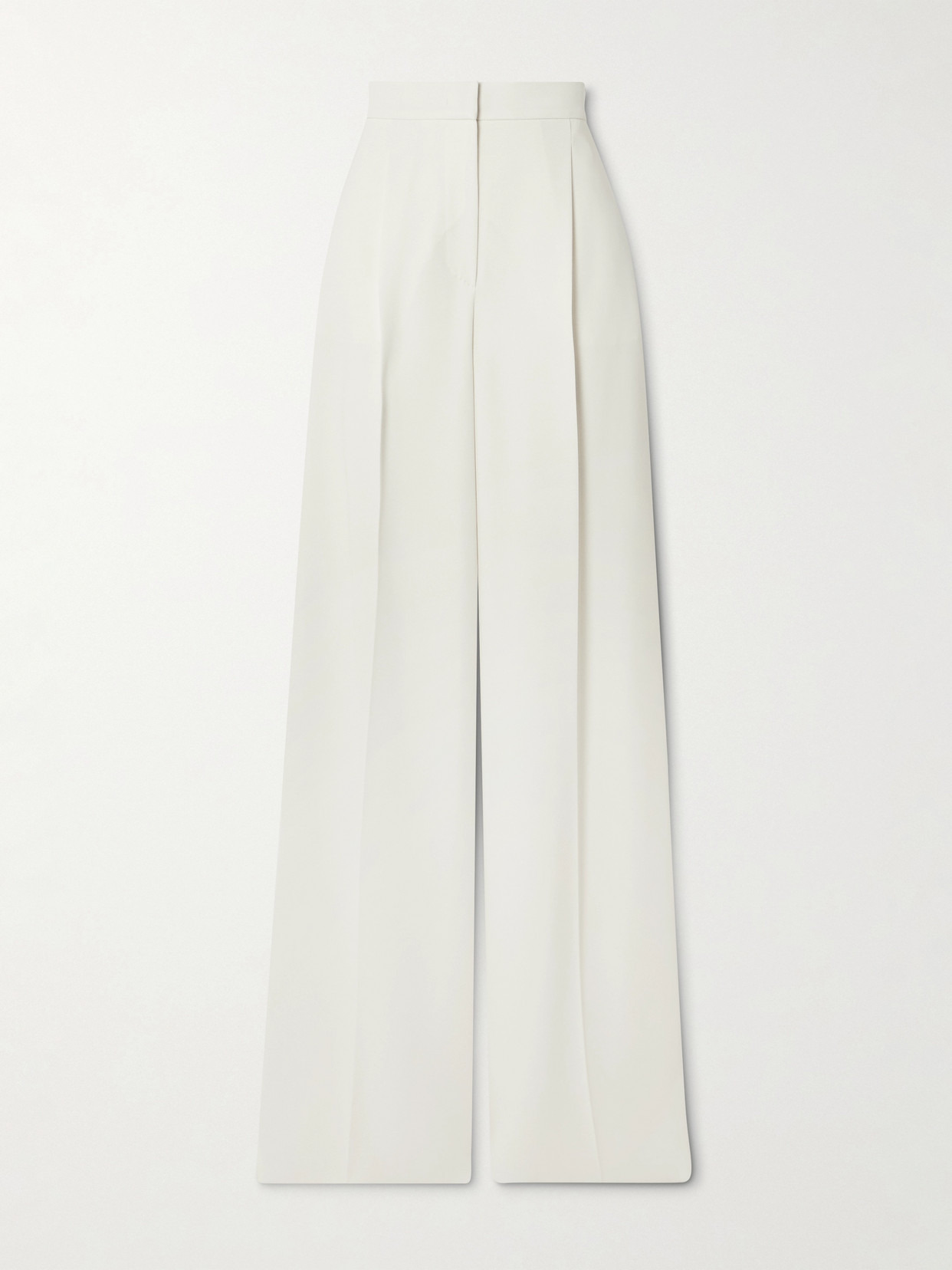 Manetta Pleated Cady Wide-leg Pants - 1