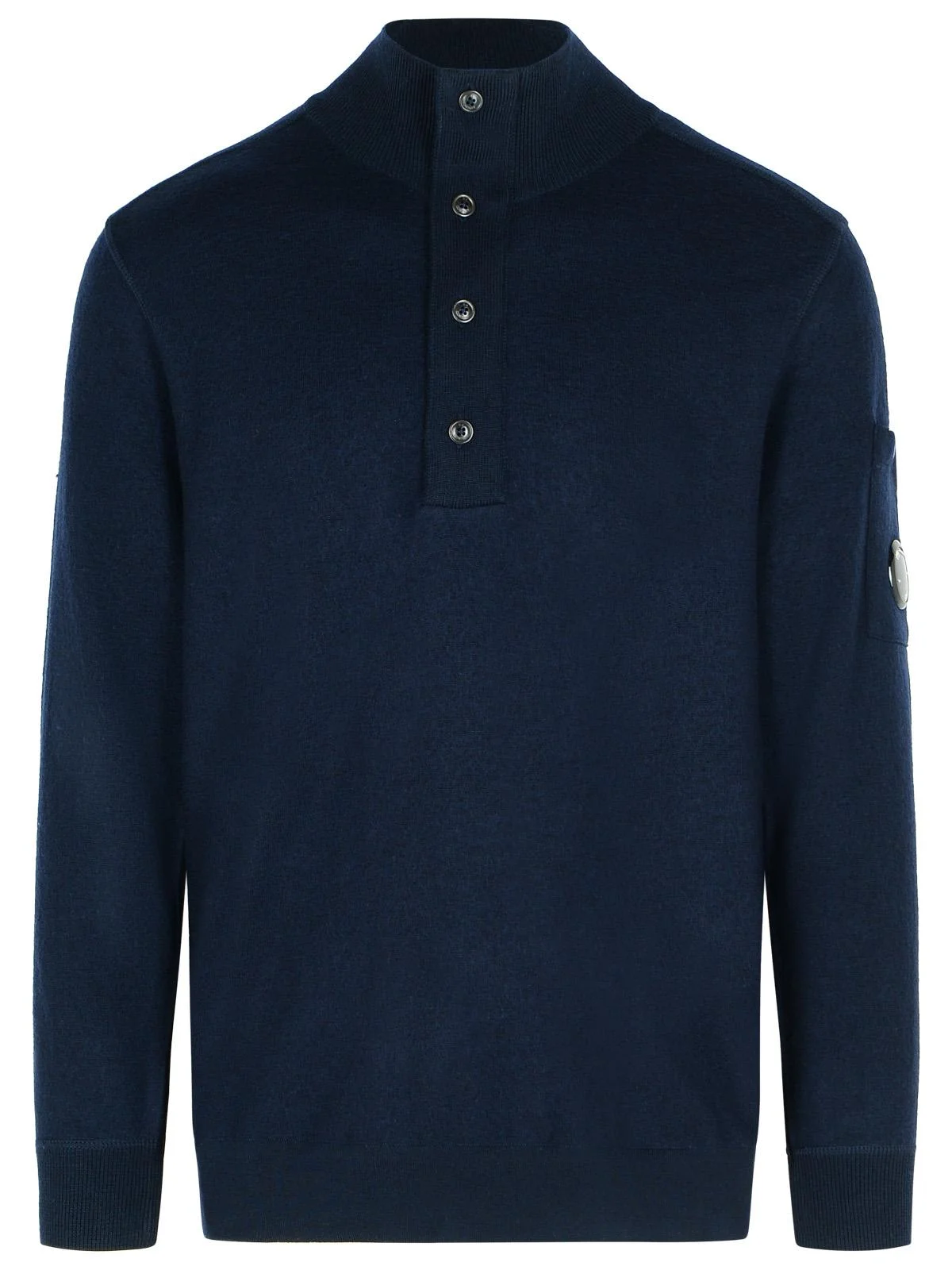 C.P. Company 'Grs' Navy Wool Blend Sweater Men - 1