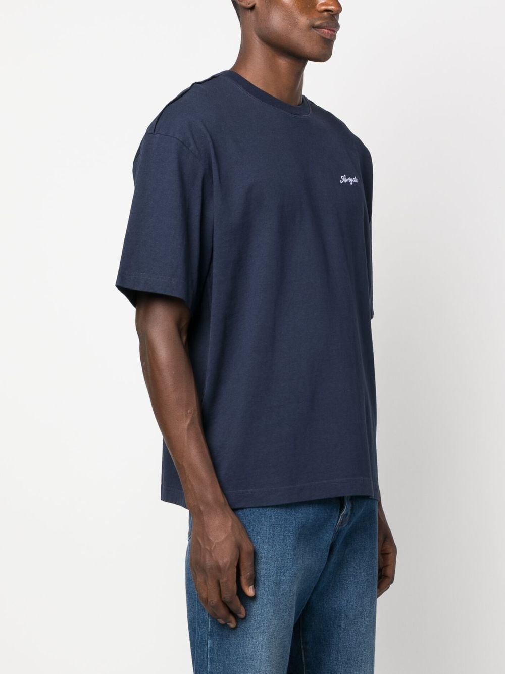 logo-embroidered T-shirt - 3